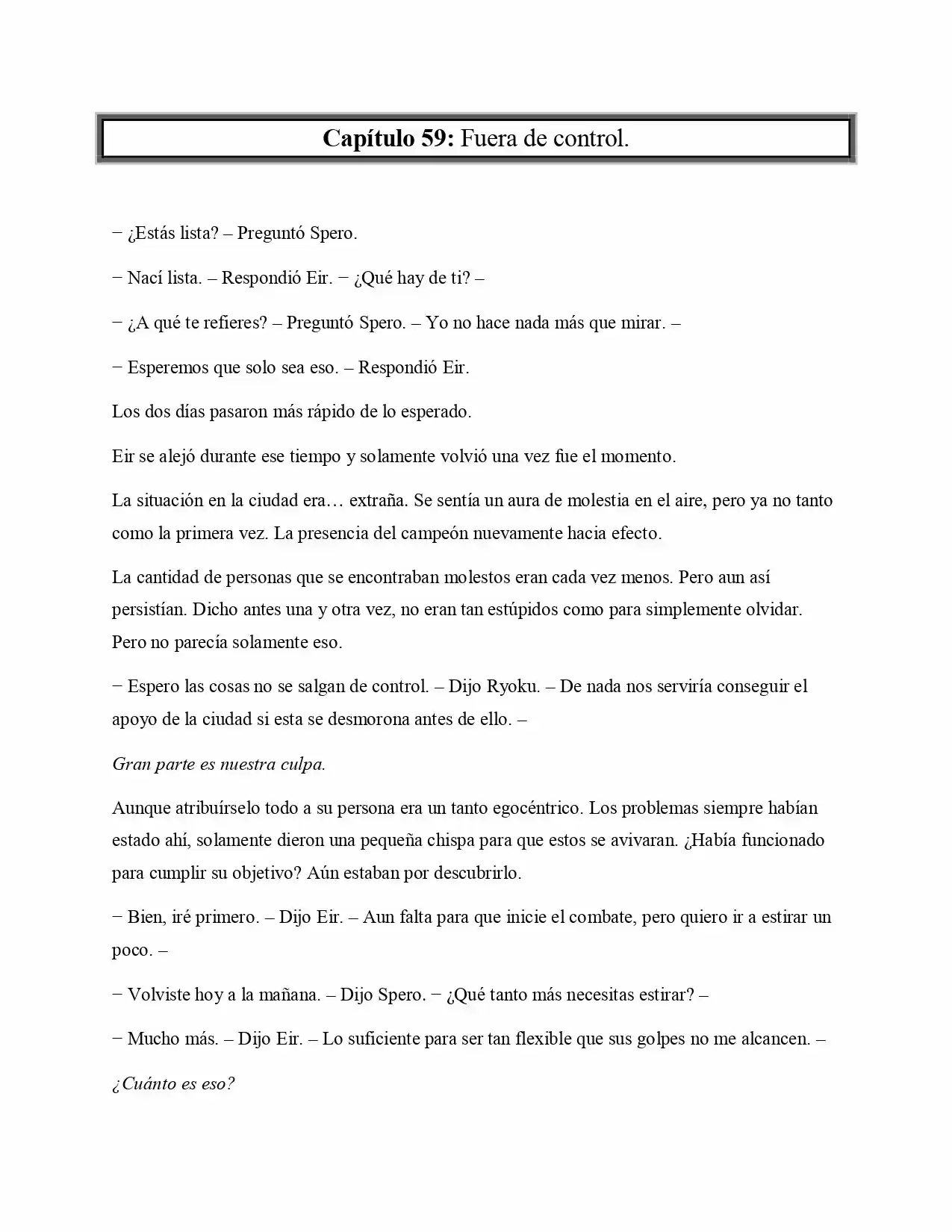 La Profecía Del Héroe (Novela) - Capítulo 60 - Página 1 - LectorTMOo