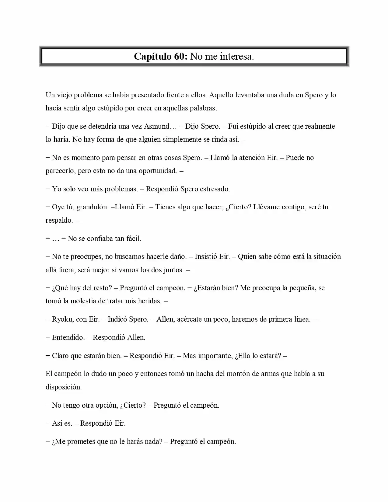 La Profecía Del Héroe (Novela) - Capítulo 61 - Página 1 - LectorTMOo