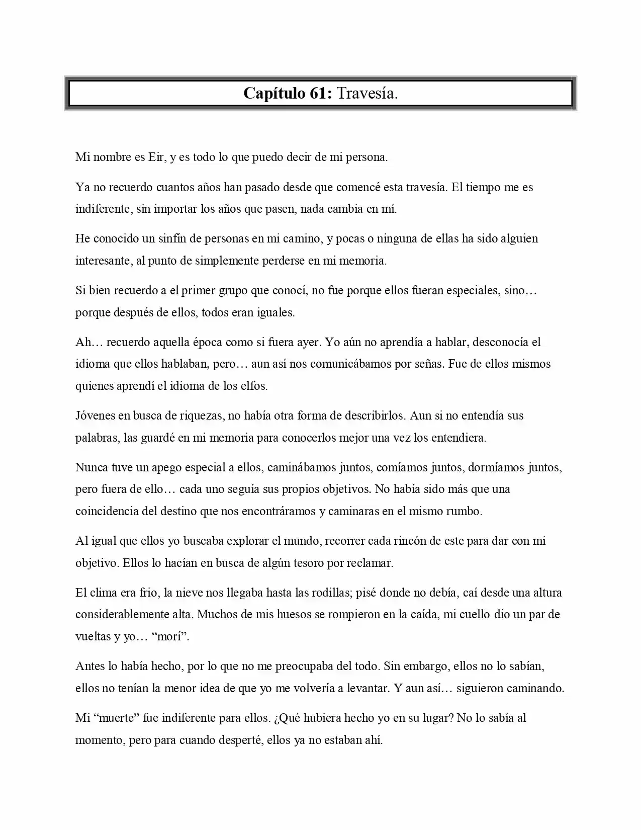 La Profecía Del Héroe (Novela) - Capítulo 62 - Página 1 - LectorTMOo