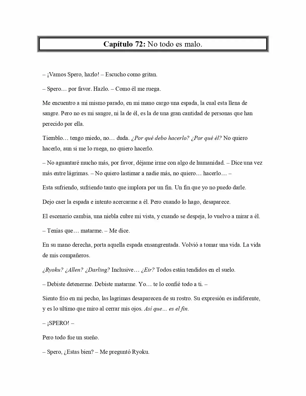 La Profecía Del Héroe (Novela) - Capítulo 73 - Página 1 - LectorTMOo
