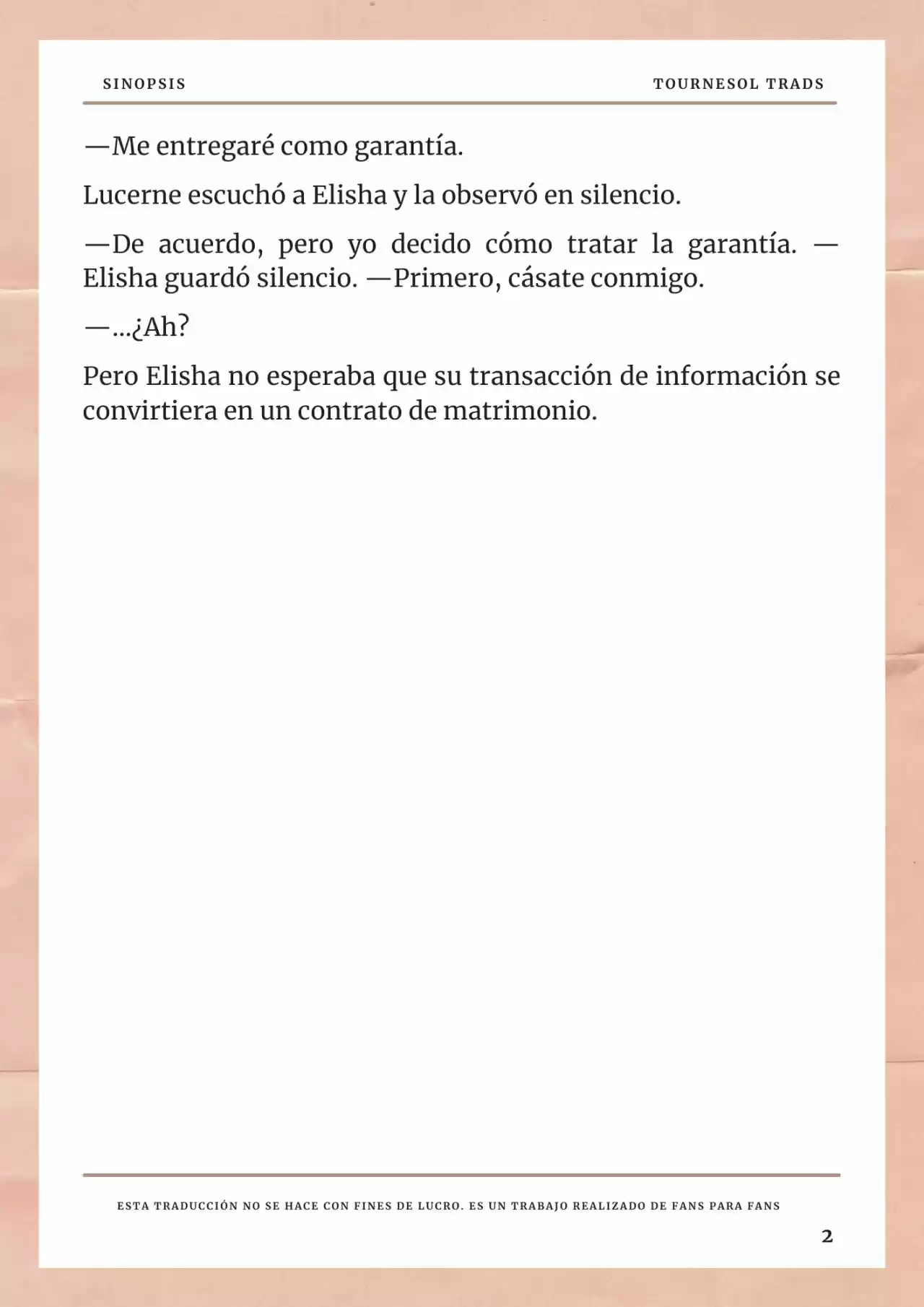 La Prometida Del Depredador (Novela) - Capítulo - Página 3 - LectorTMOo