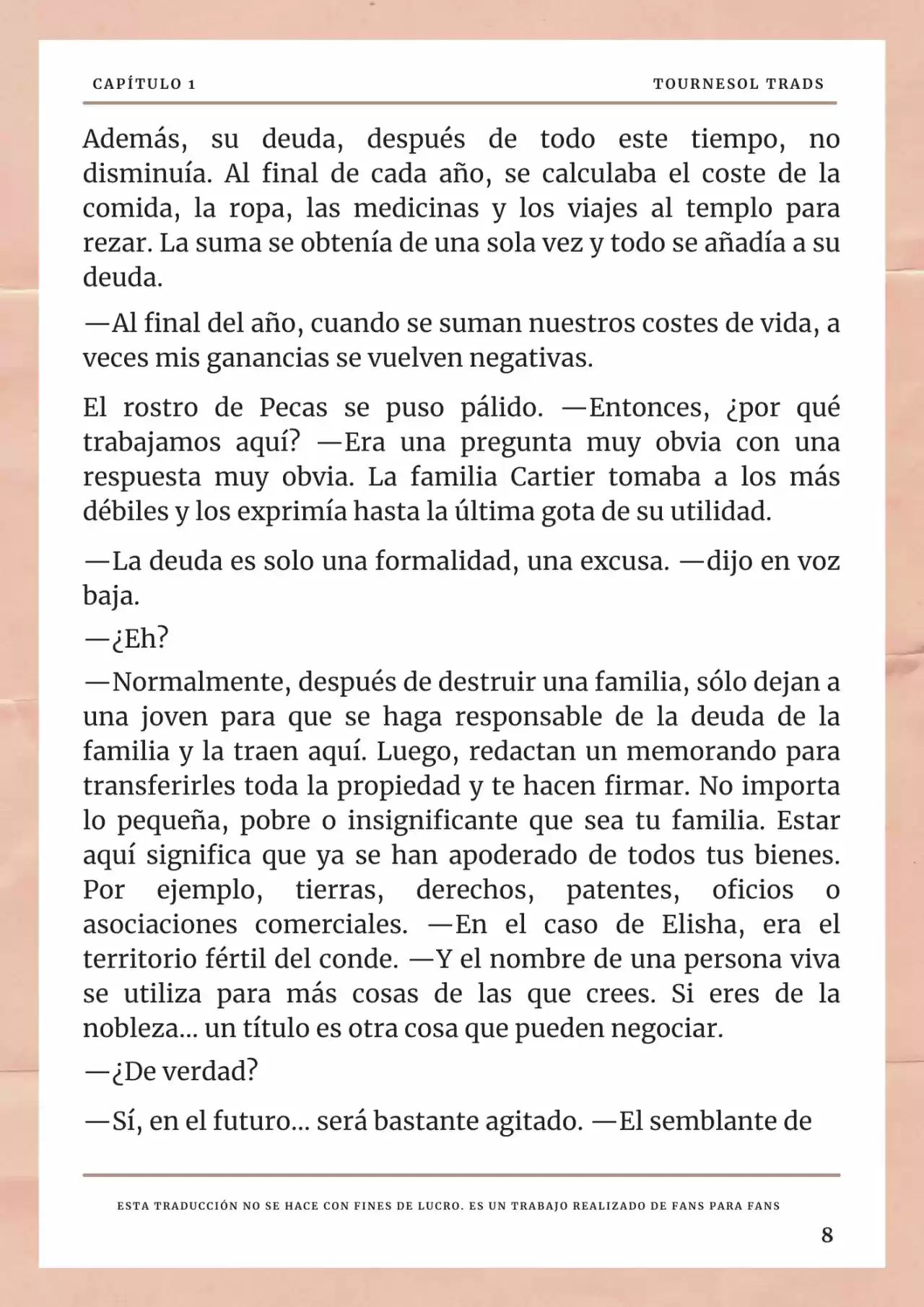 La Prometida Del Depredador (Novela) - Capítulo 1 - Página 9 - LectorTMOo