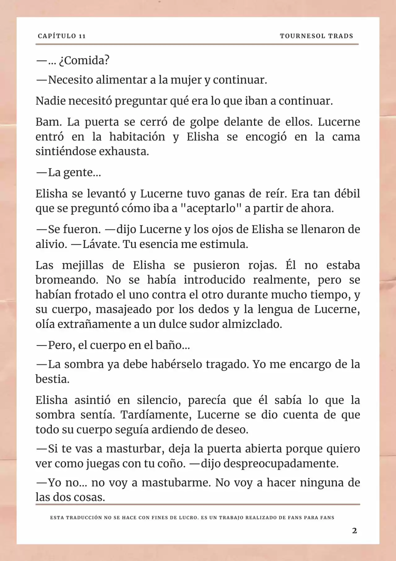 La Prometida Del Depredador (Novela) - Capítulo 11 - Página 3 - LectorTMOo