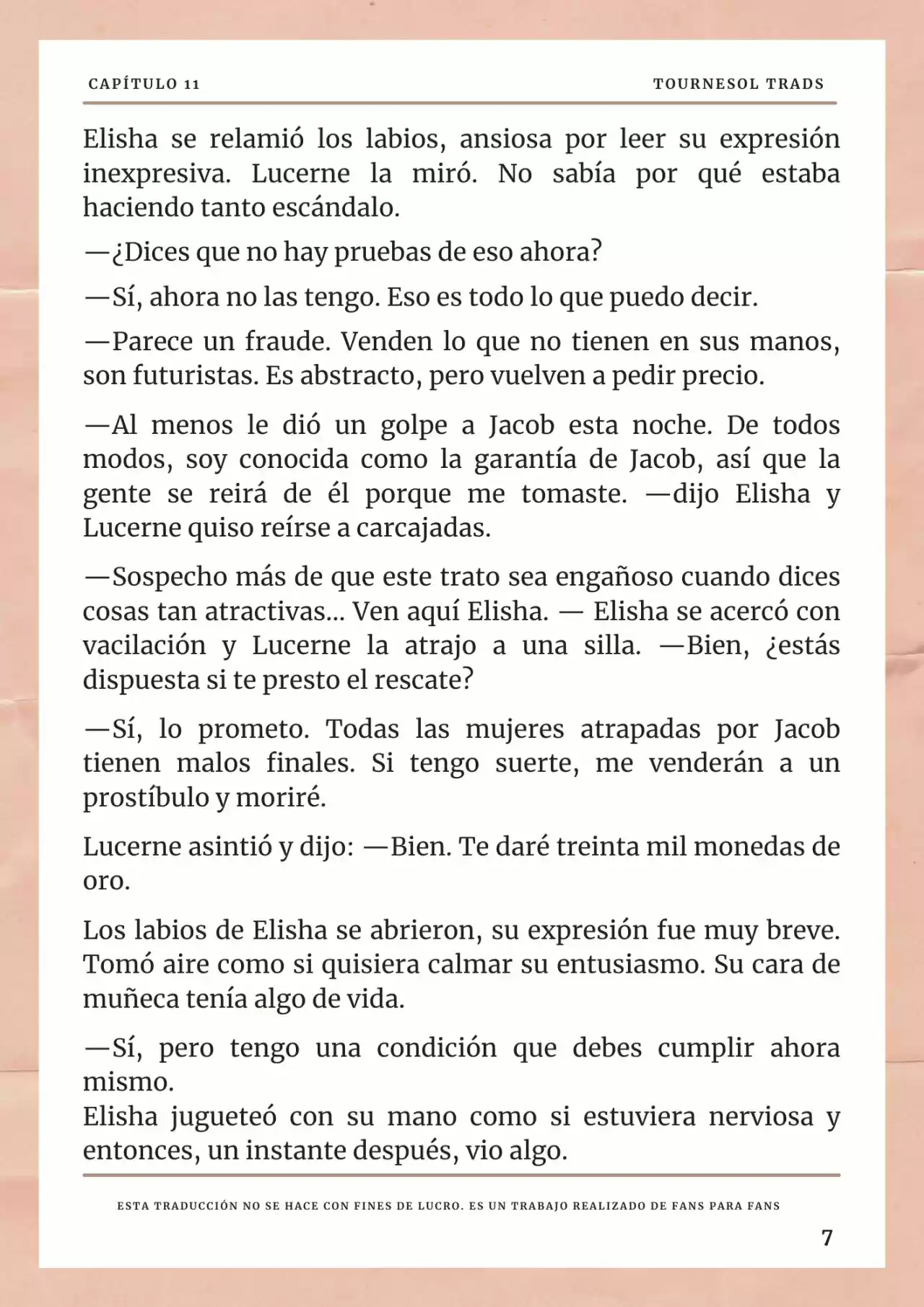 La Prometida Del Depredador (Novela) - Capítulo 11 - Página 8 - LectorTMOo