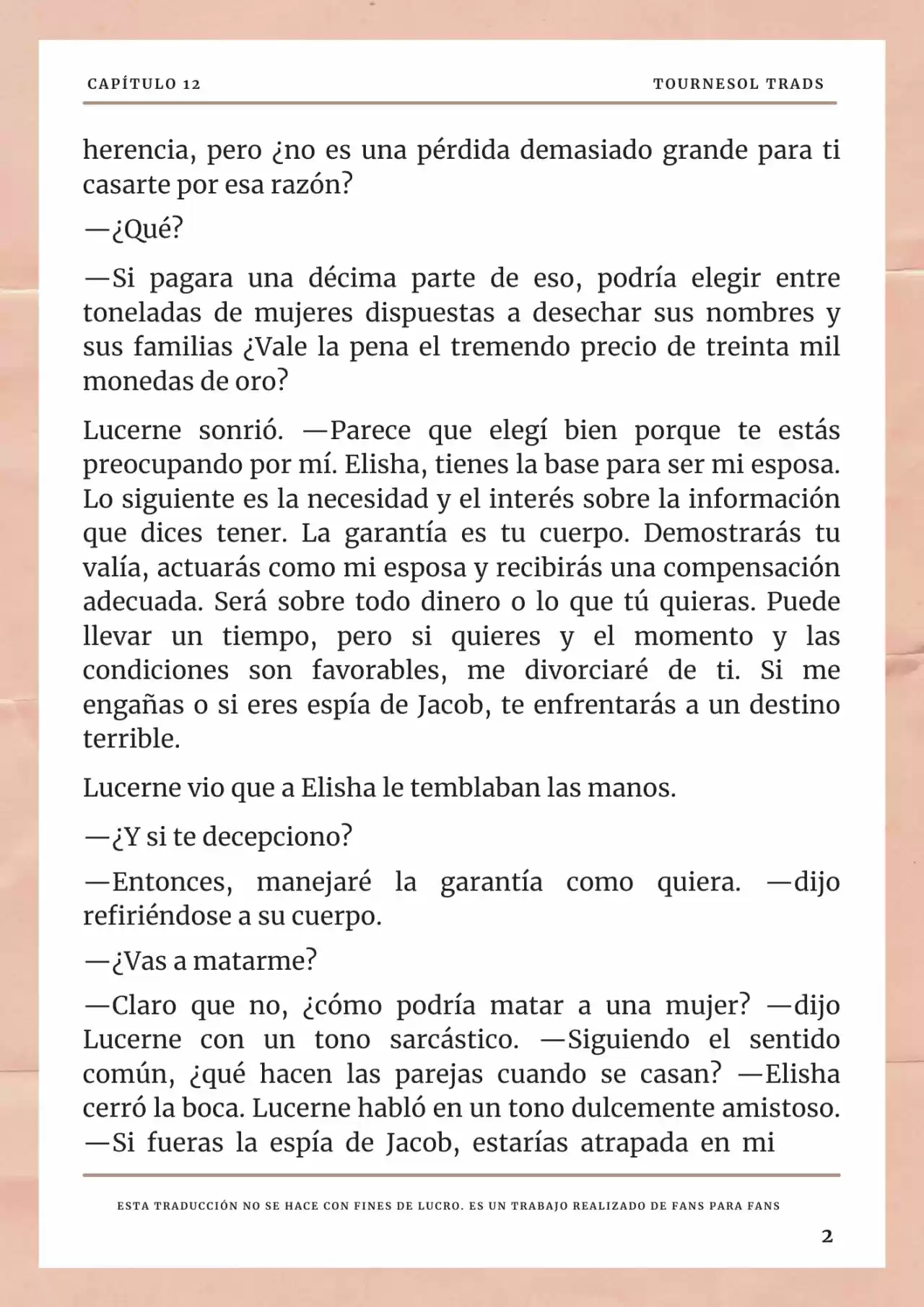 La Prometida Del Depredador (Novela) - Capítulo 12 - Página 3 - LectorTMOo