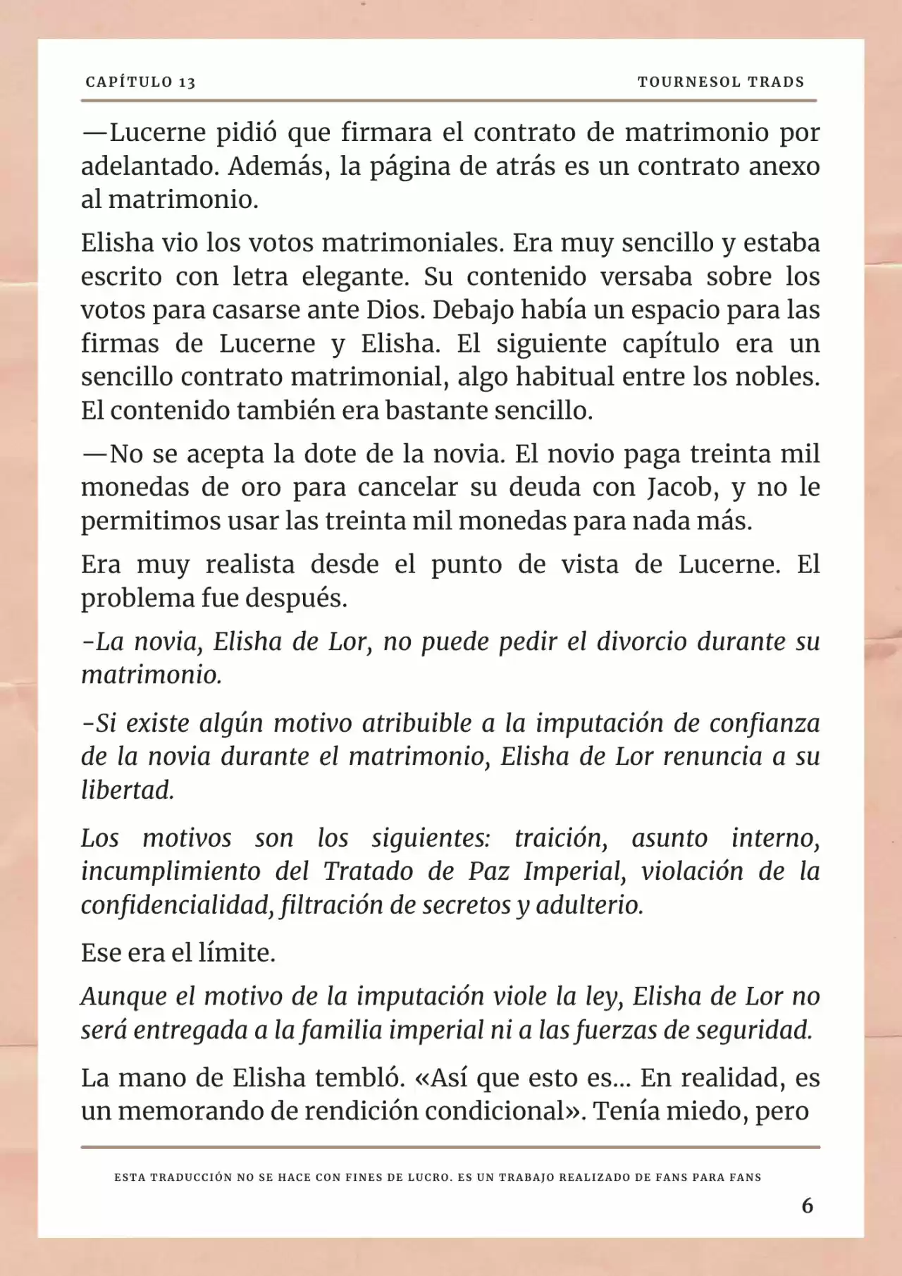 La Prometida Del Depredador (Novela) - Capítulo 13 - Página 7 - LectorTMOo