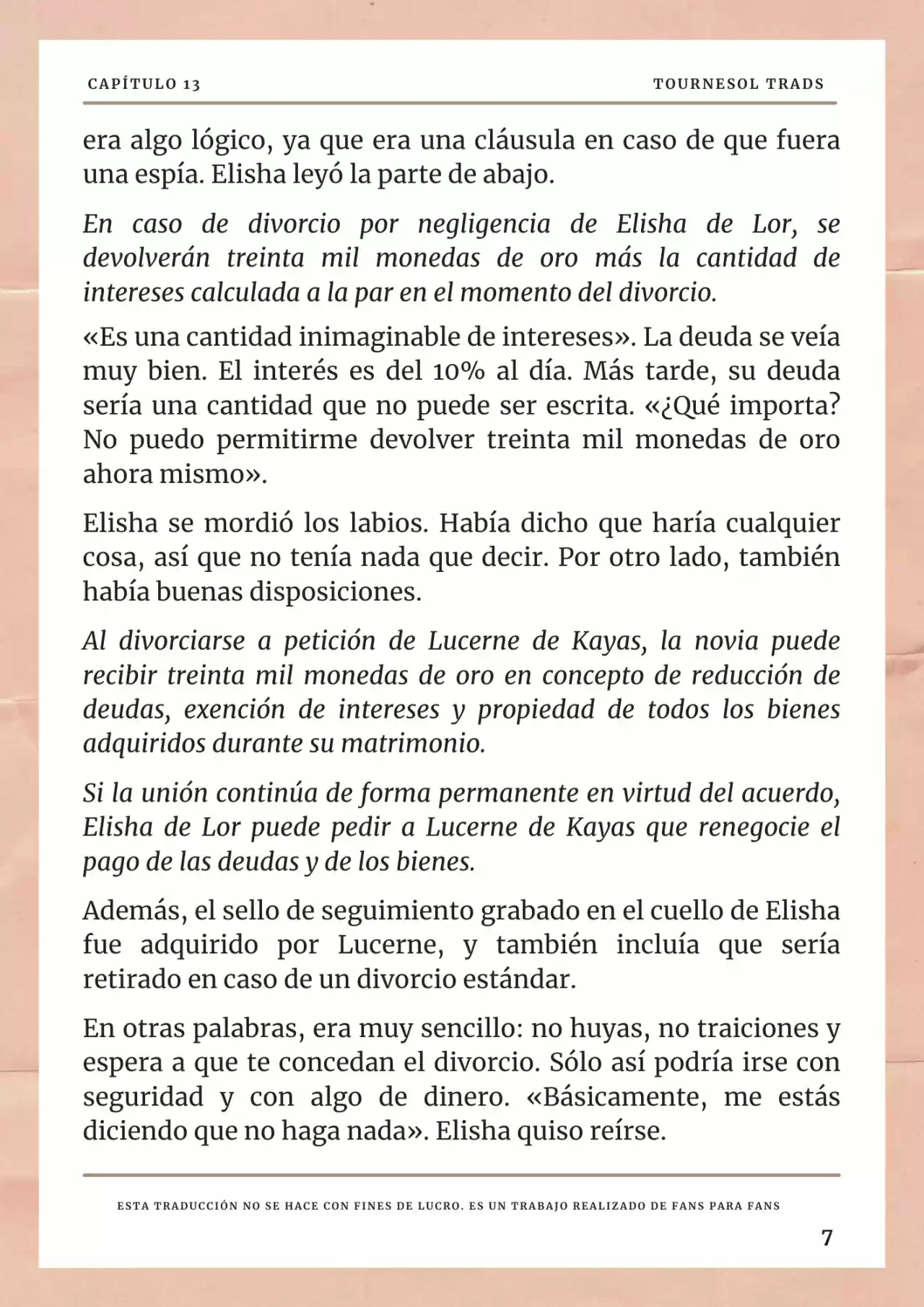 La Prometida Del Depredador (Novela) - Capítulo 13 - Página 8 - LectorTMOo
