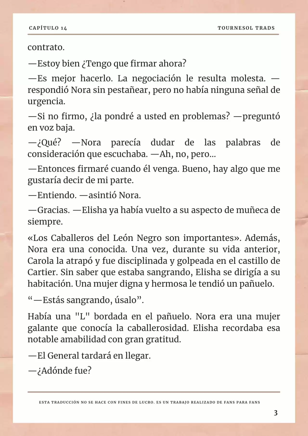 La Prometida Del Depredador (Novela) - Capítulo 14 - Página 4 - LectorTMOo