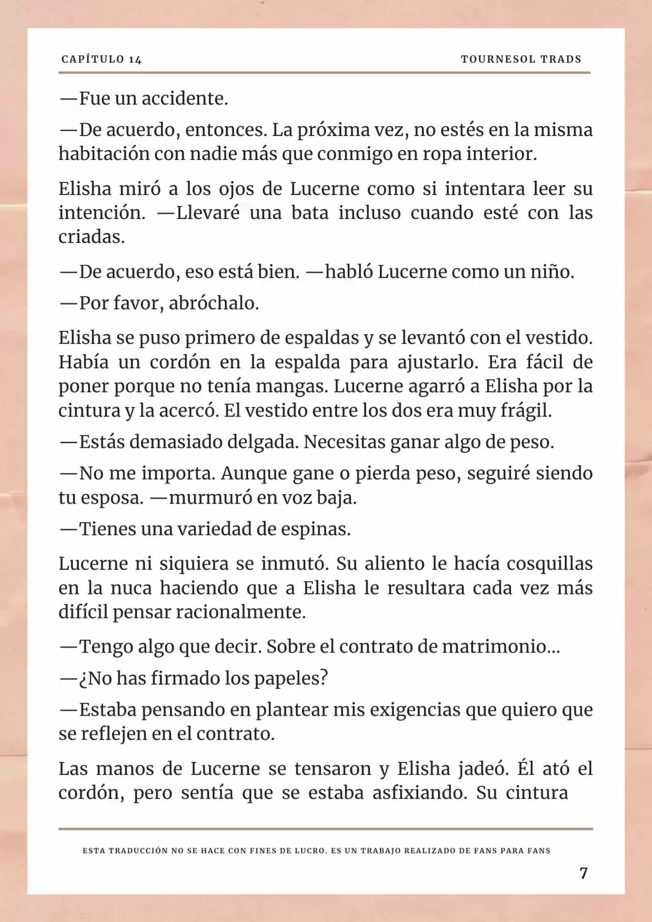 La Prometida Del Depredador (Novela) - Capítulo 14 - Página 8 - LectorTMOo