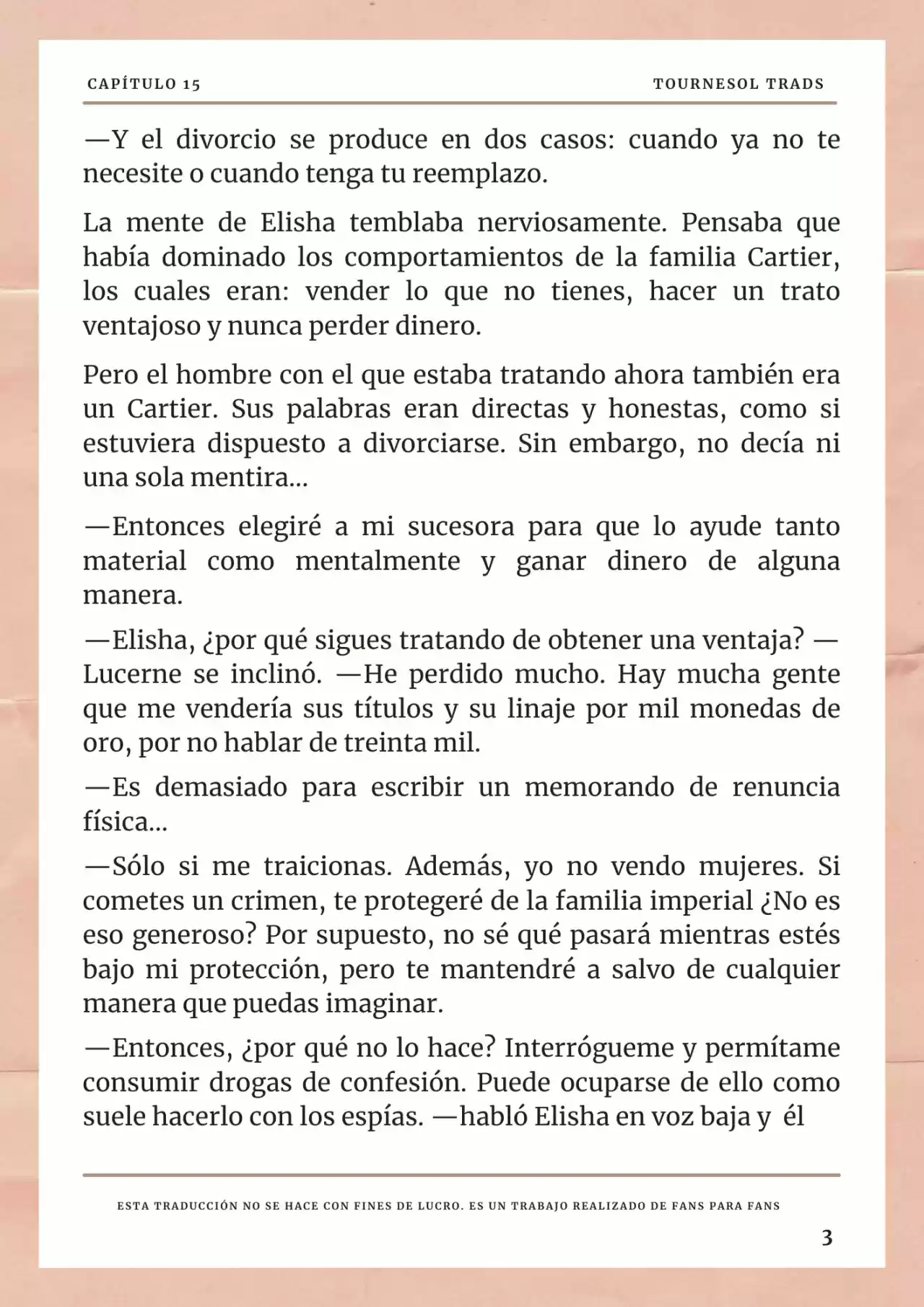 La Prometida Del Depredador (Novela) - Capítulo 15 - Página 4 - LectorTMOo