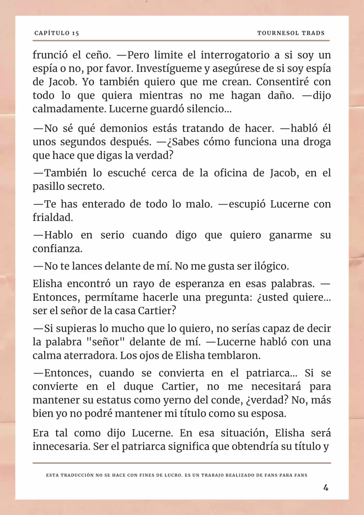La Prometida Del Depredador (Novela) - Capítulo 15 - Página 5 - LectorTMOo