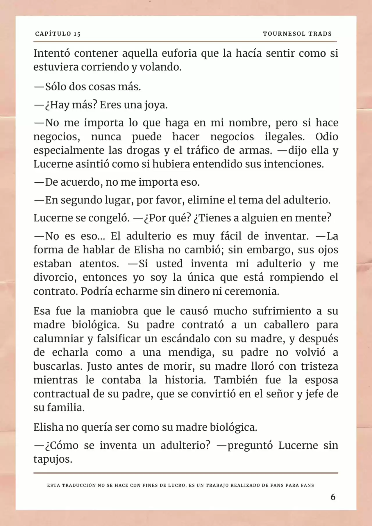 La Prometida Del Depredador (Novela) - Capítulo 15 - Página 7 - LectorTMOo