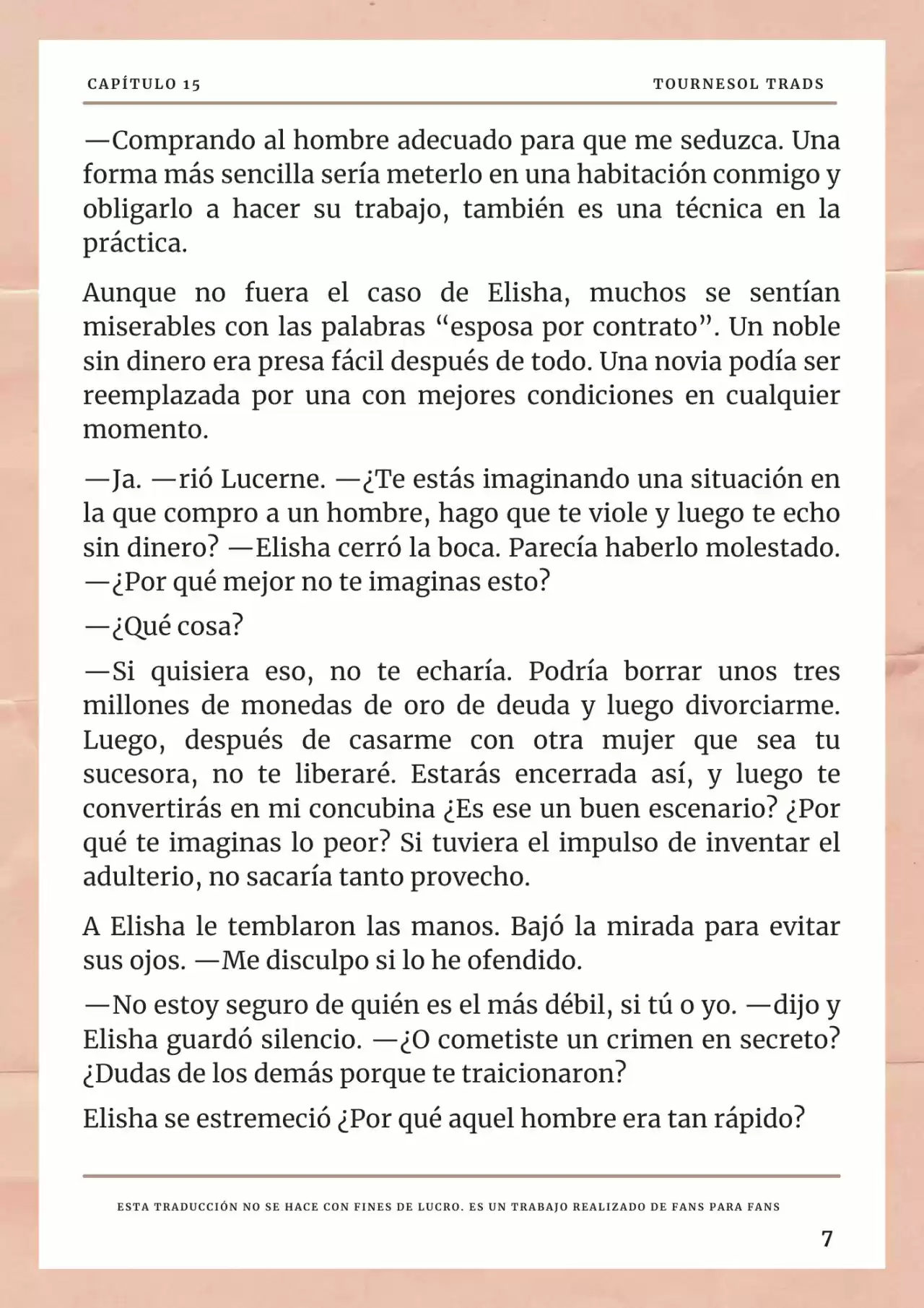 La Prometida Del Depredador (Novela) - Capítulo 15 - Página 8 - LectorTMOo