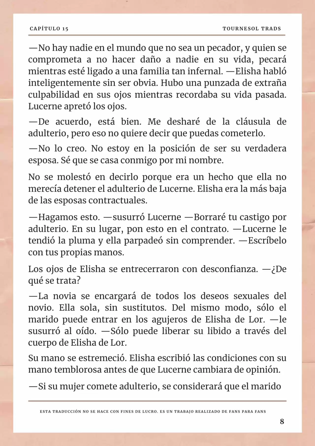 La Prometida Del Depredador (Novela) - Capítulo 15 - Página 9 - LectorTMOo