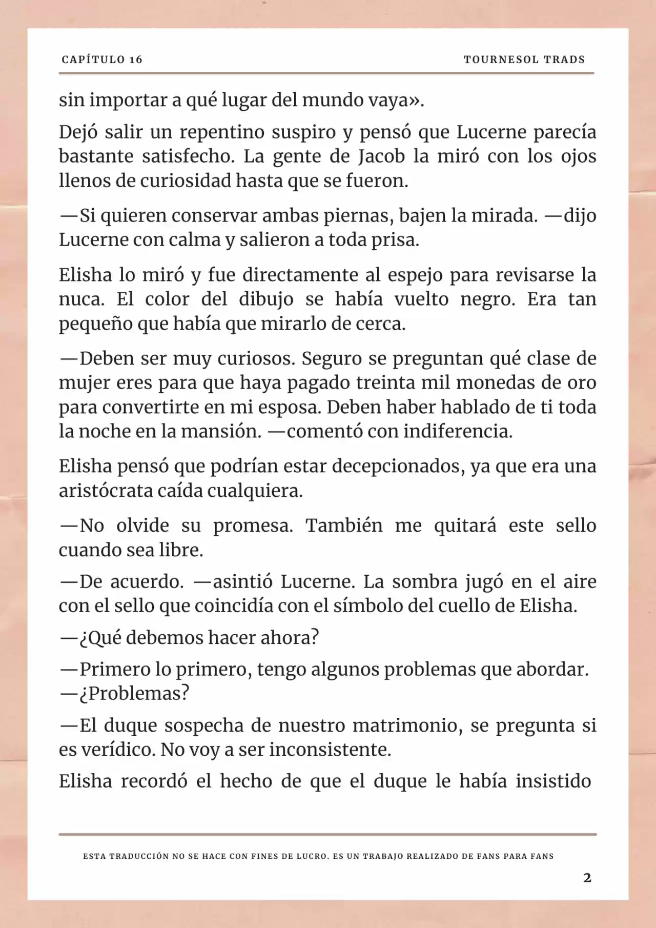 La Prometida Del Depredador (Novela) - Capítulo 16 - Página 3 - LectorTMOo