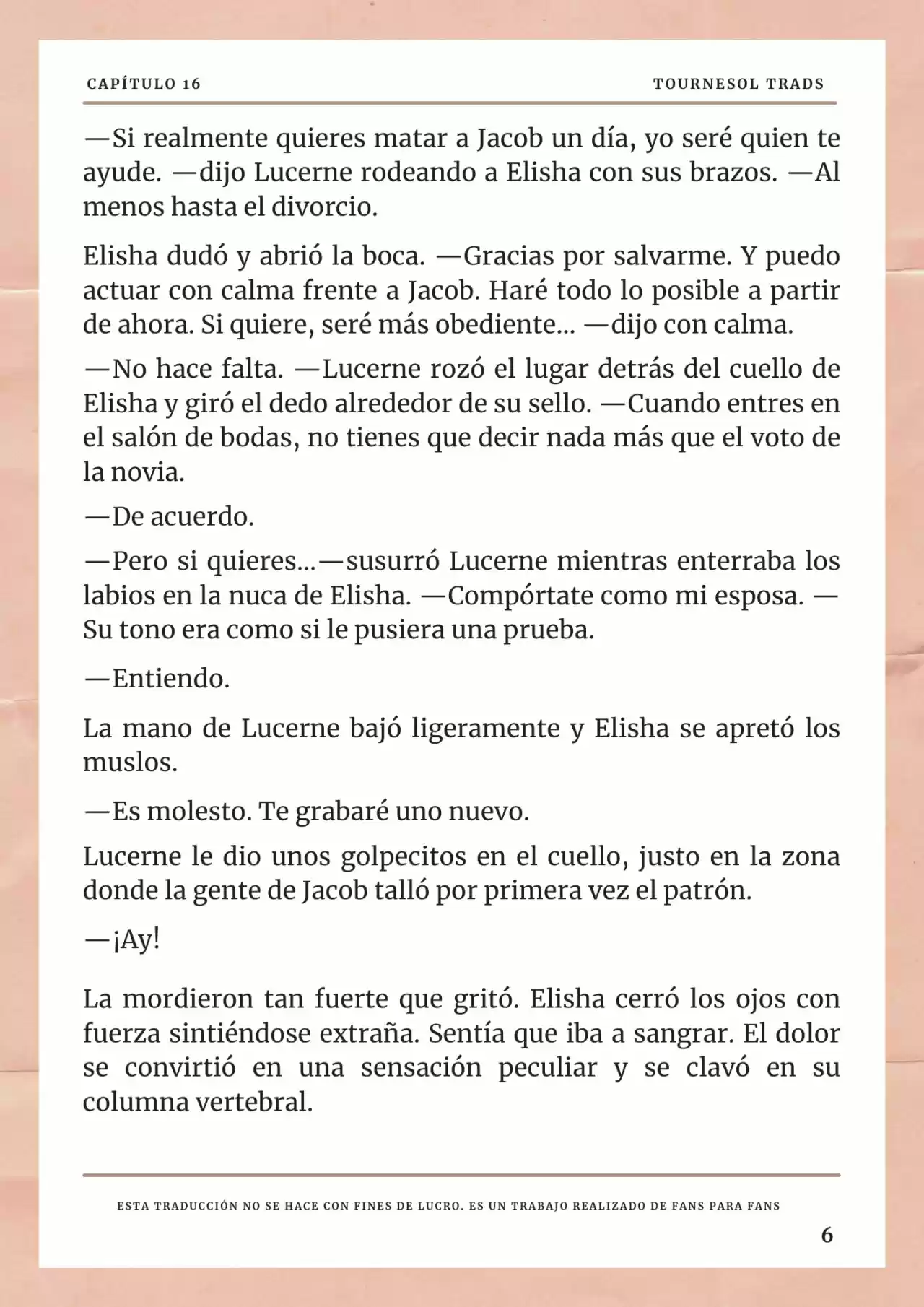 La Prometida Del Depredador (Novela) - Capítulo 16 - Página 7 - LectorTMOo