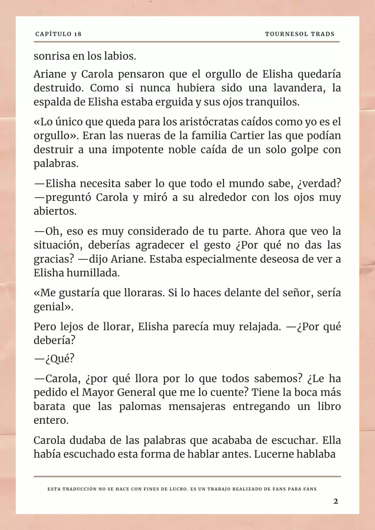 La Prometida Del Depredador (Novela) - Capítulo 18 - Página 3 - LectorTMOo
