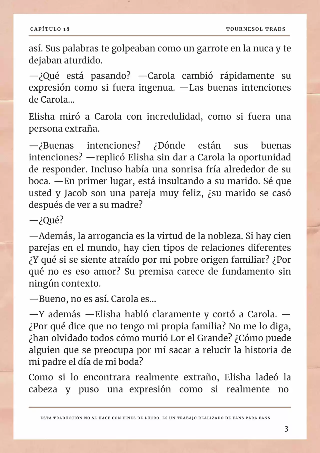 La Prometida Del Depredador (Novela) - Capítulo 18 - Página 4 - LectorTMOo