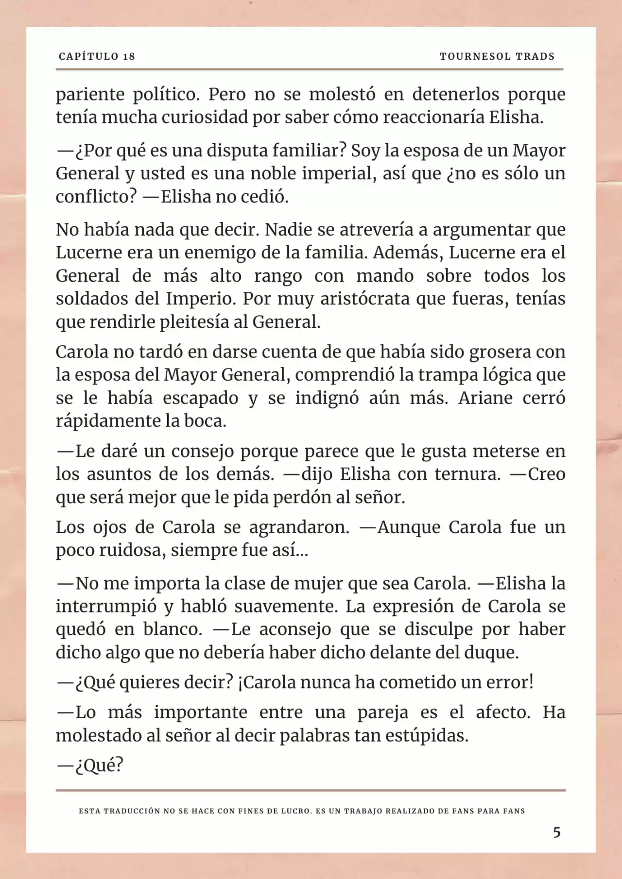 La Prometida Del Depredador (Novela) - Capítulo 18 - Página 6 - LectorTMOo