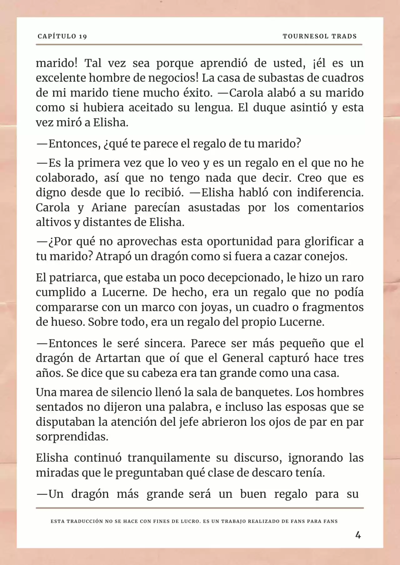 La Prometida Del Depredador (Novela) - Capítulo 19 - Página 5 - LectorTMOo