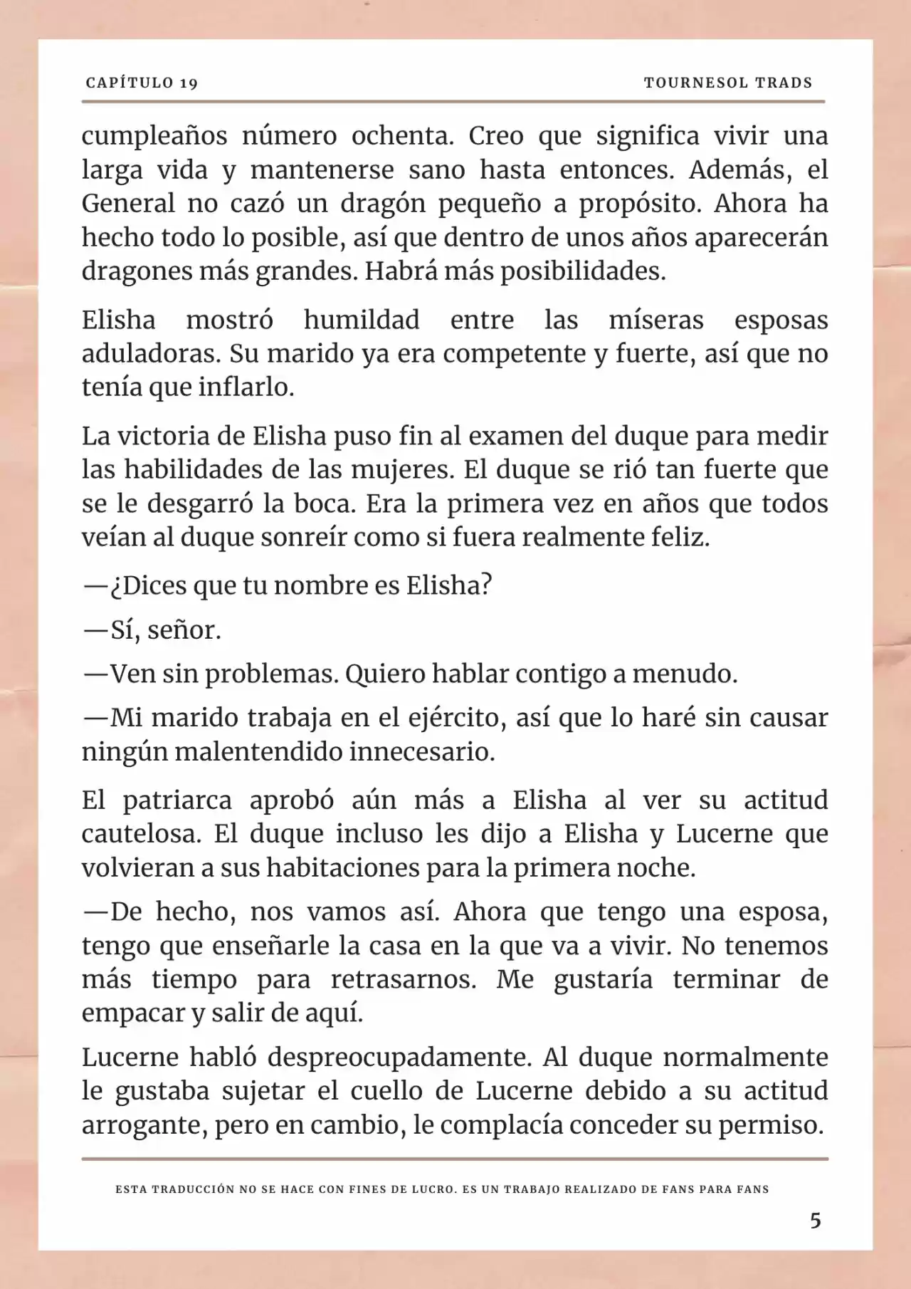 La Prometida Del Depredador (Novela) - Capítulo 19 - Página 6 - LectorTMOo