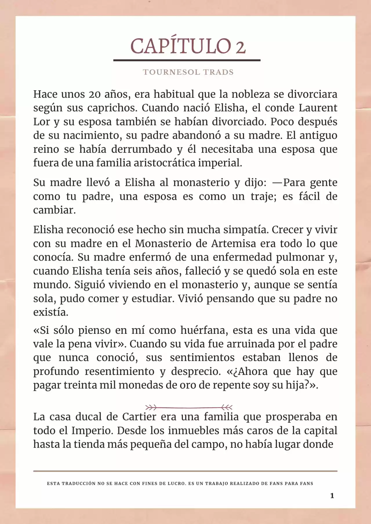 La Prometida Del Depredador (Novela) - Capítulo 2 - Página 2 - LectorTMOo