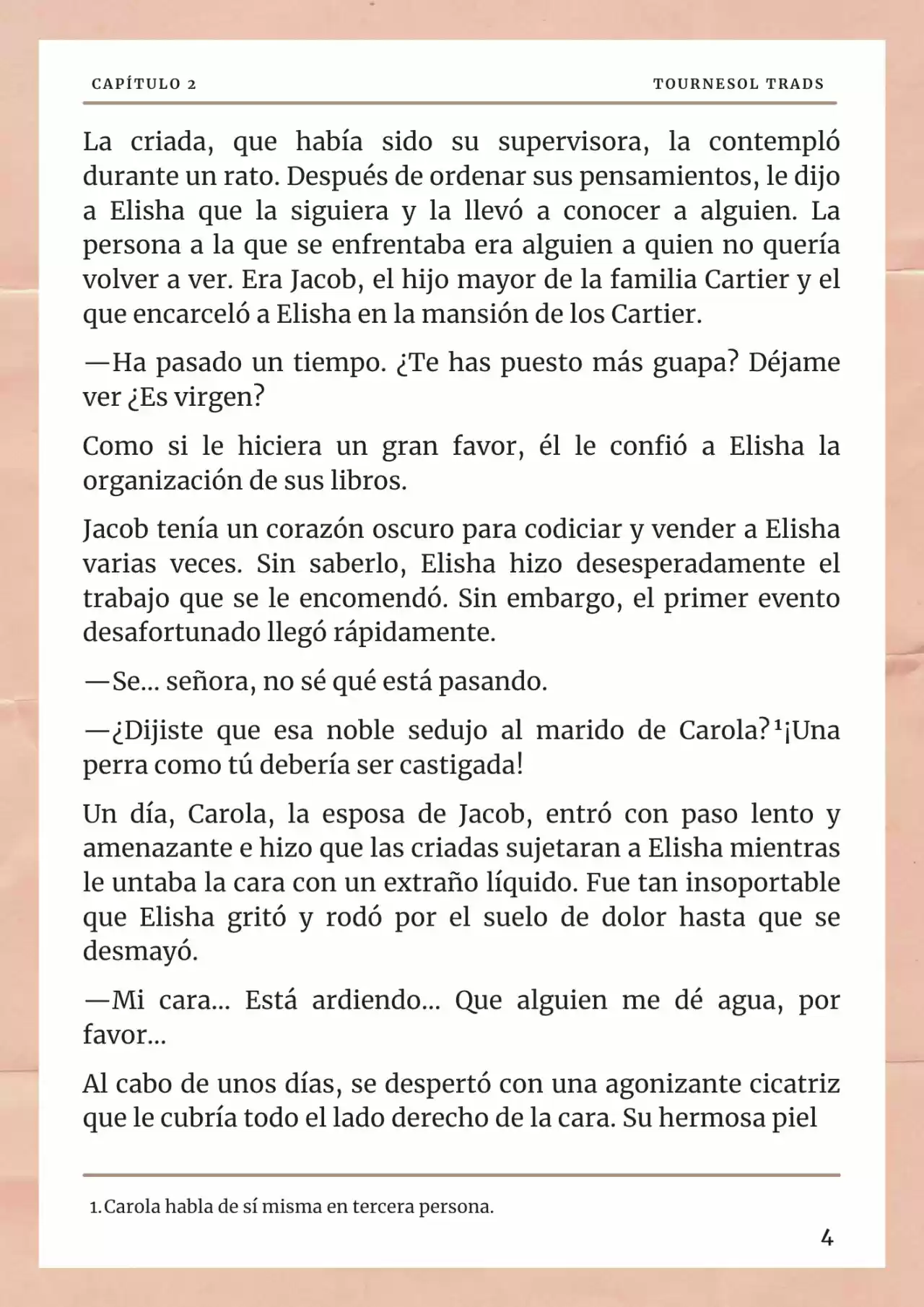 La Prometida Del Depredador (Novela) - Capítulo 2 - Página 5 - LectorTMOo