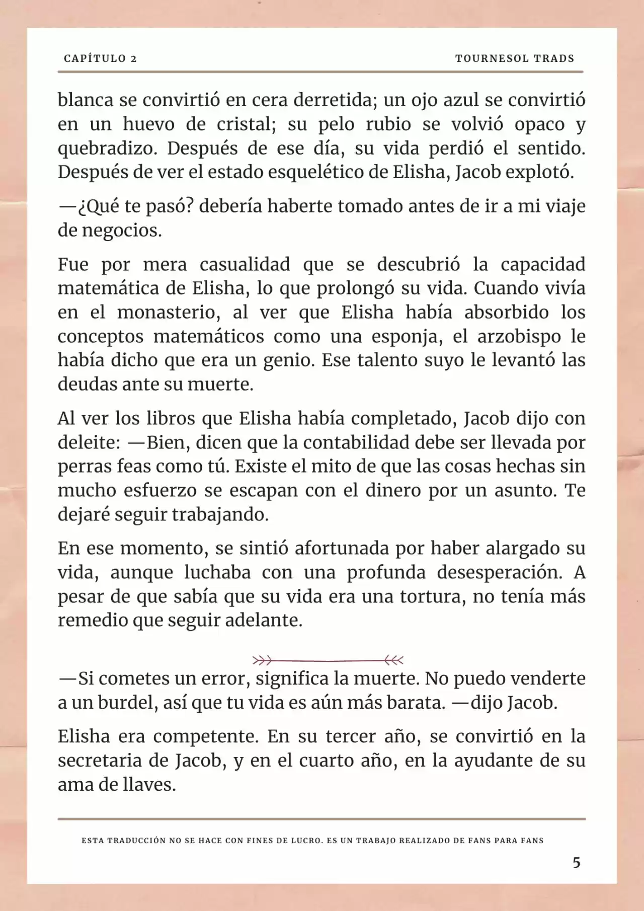 La Prometida Del Depredador (Novela) - Capítulo 2 - Página 6 - LectorTMOo