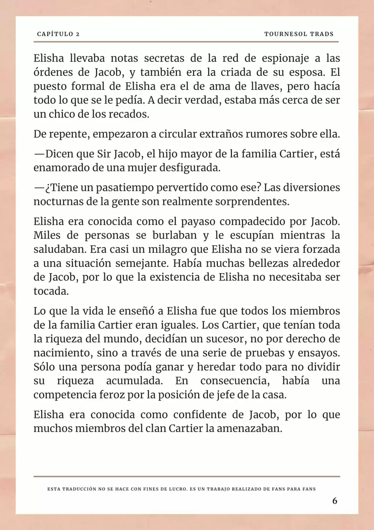 La Prometida Del Depredador (Novela) - Capítulo 2 - Página 7 - LectorTMOo