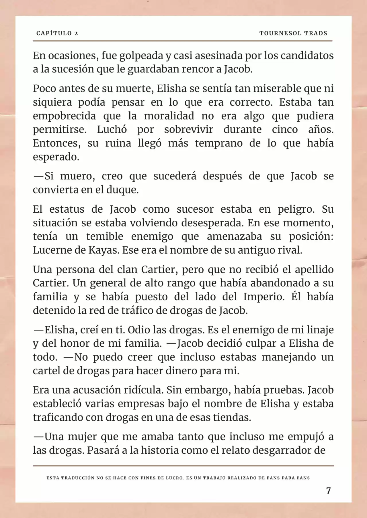 La Prometida Del Depredador (Novela) - Capítulo 2 - Página 8 - LectorTMOo