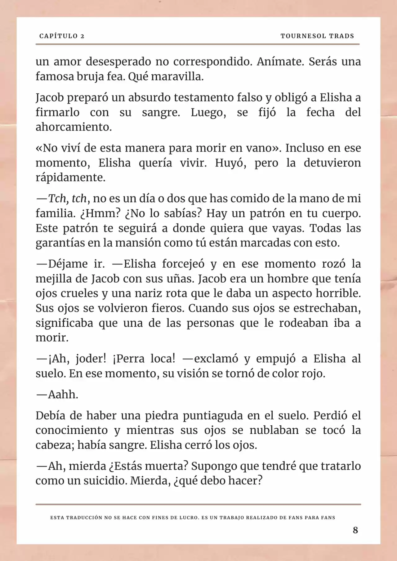 La Prometida Del Depredador (Novela) - Capítulo 2 - Página 9 - LectorTMOo