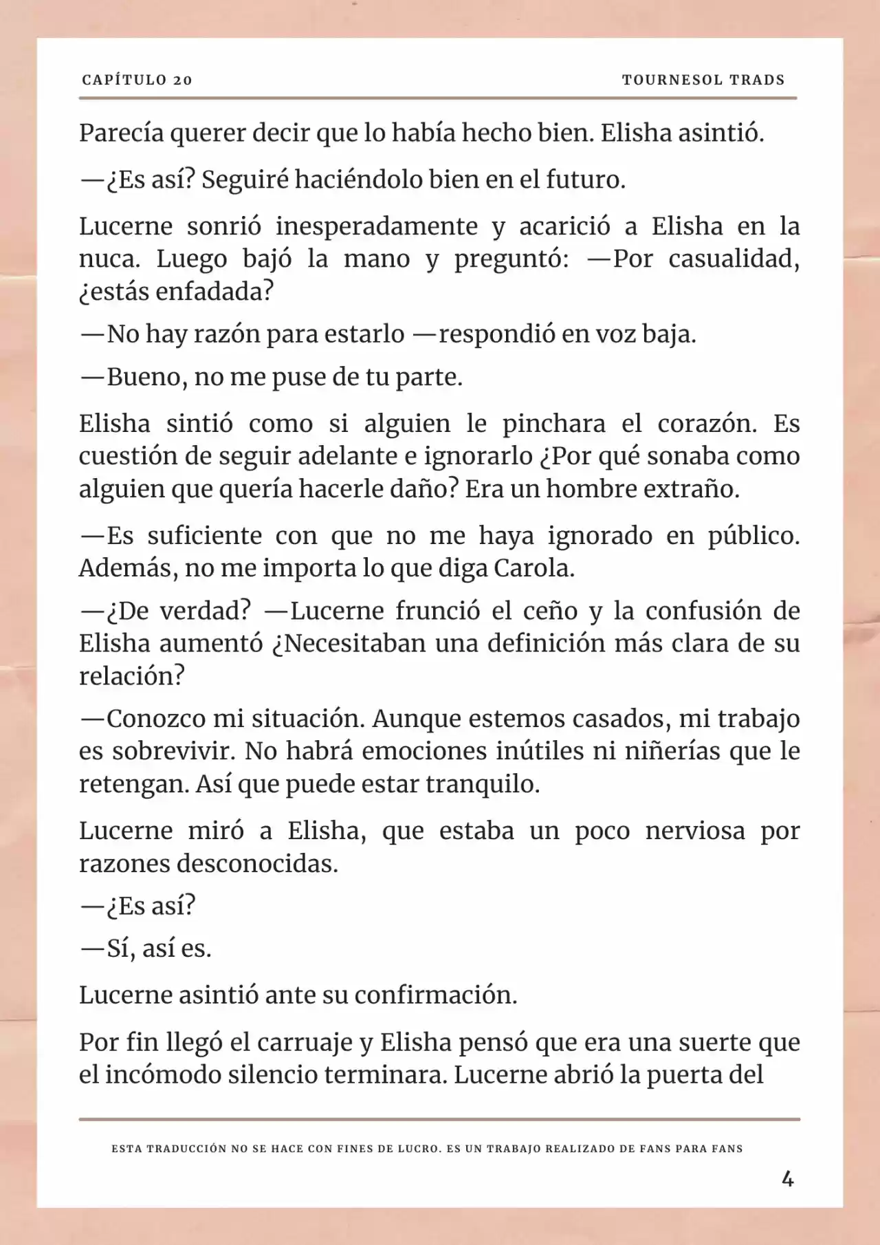La Prometida Del Depredador (Novela) - Capítulo 20 - Página 5 - LectorTMOo