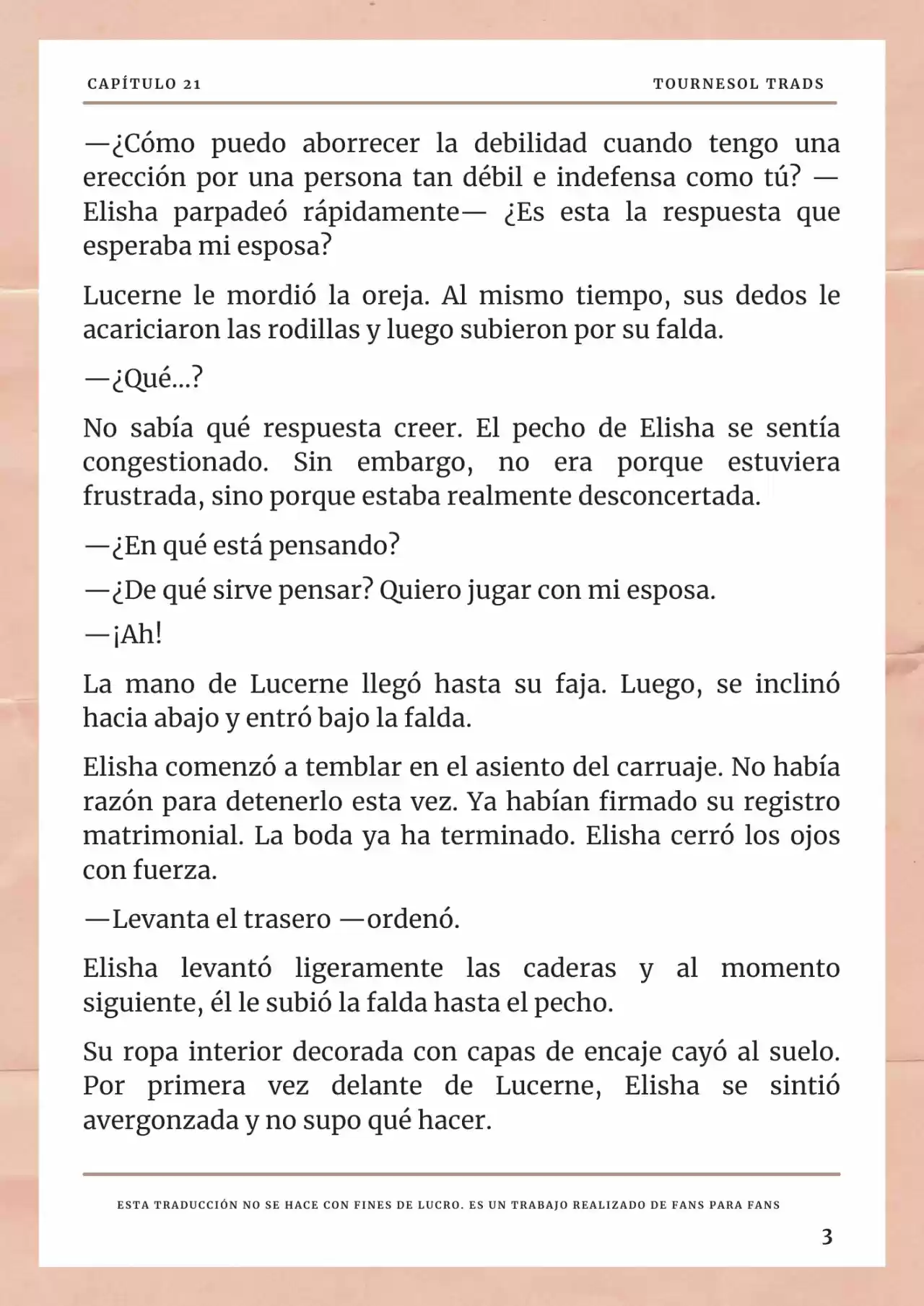 La Prometida Del Depredador (Novela) - Capítulo 21 - Página 4 - LectorTMOo