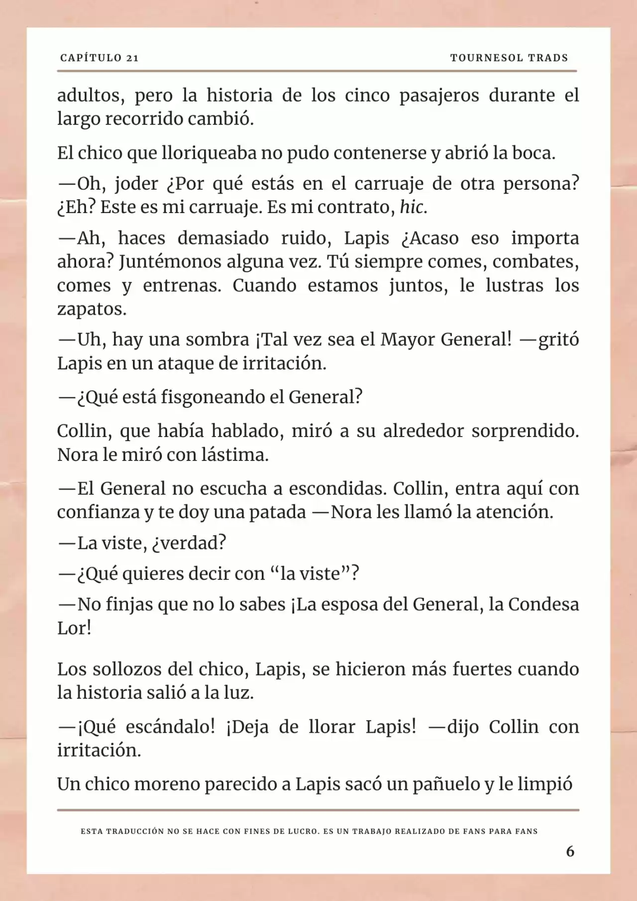 La Prometida Del Depredador (Novela) - Capítulo 21 - Página 7 - LectorTMOo