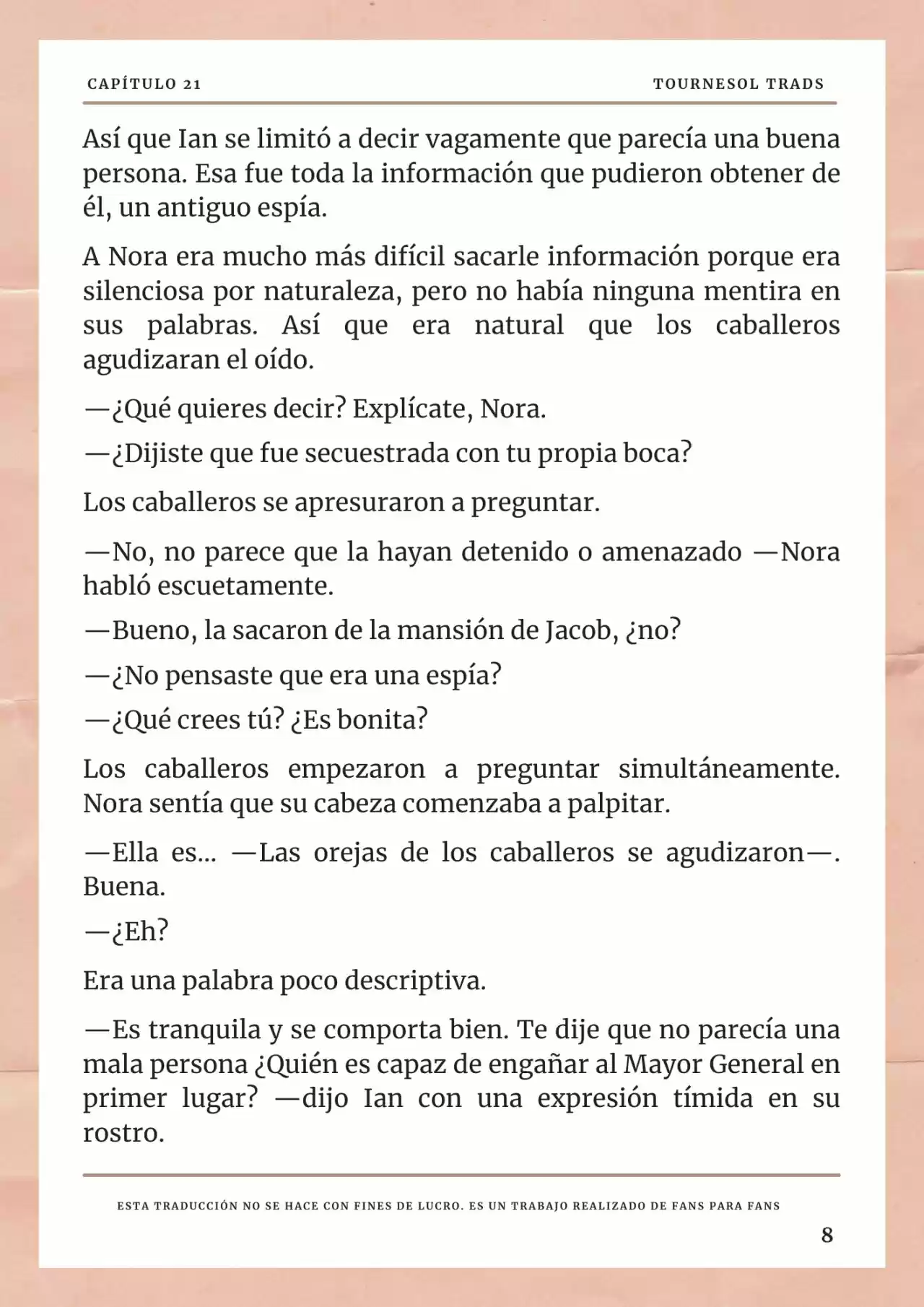 La Prometida Del Depredador (Novela) - Capítulo 21 - Página 9 - LectorTMOo