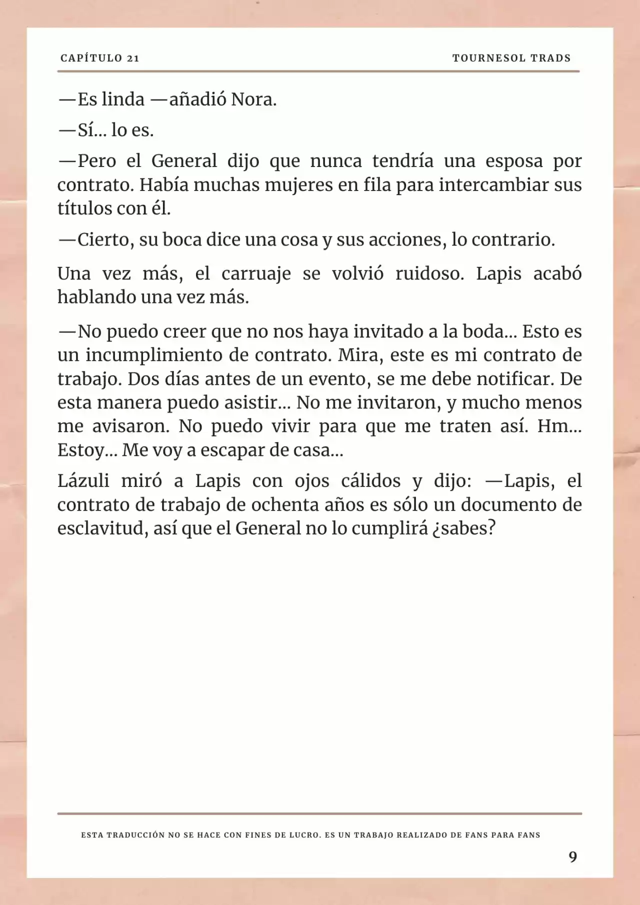 La Prometida Del Depredador (Novela) - Capítulo 21 - Página 10 - LectorTMOo