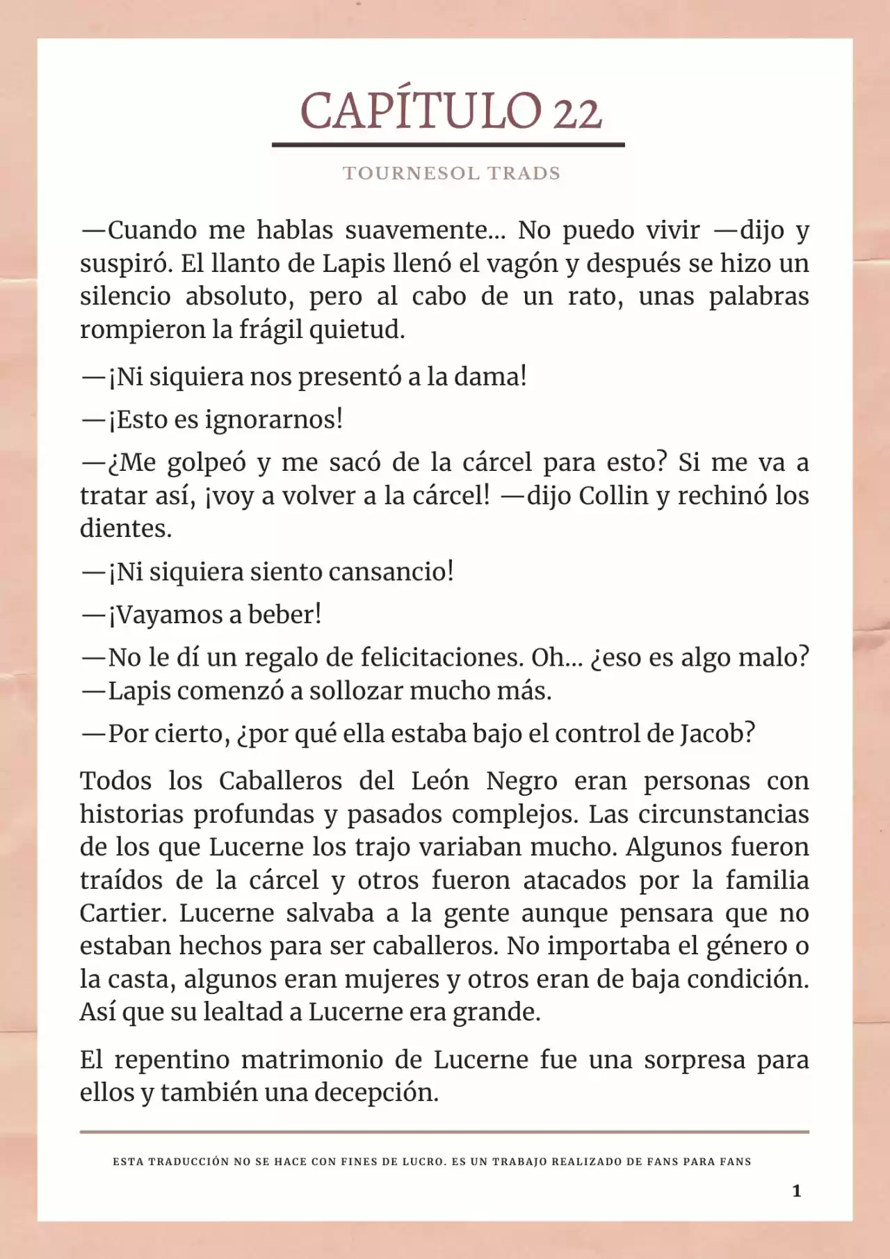 La Prometida Del Depredador (Novela) - Capítulo 22 - Página 2 - LectorTMOo