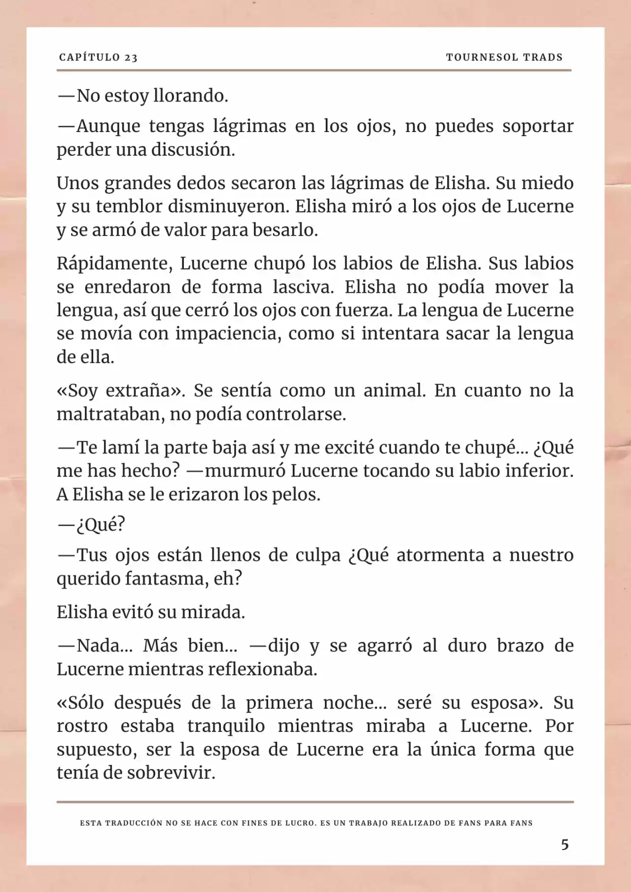 La Prometida Del Depredador (Novela) - Capítulo 23 - Página 6 - LectorTMOo