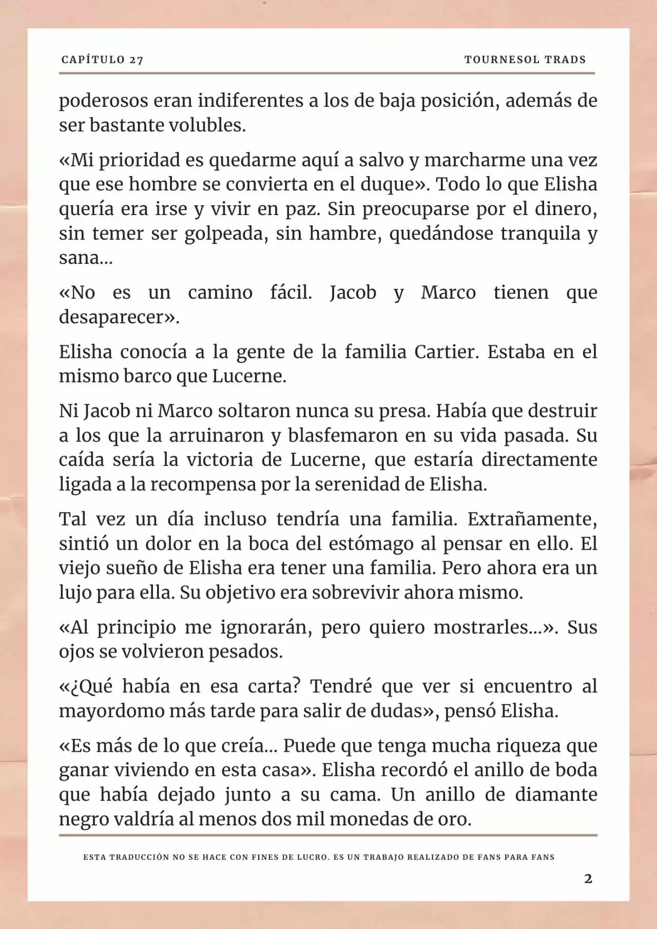 La Prometida Del Depredador (Novela) - Capítulo 27 - Página 3 - LectorTMOo
