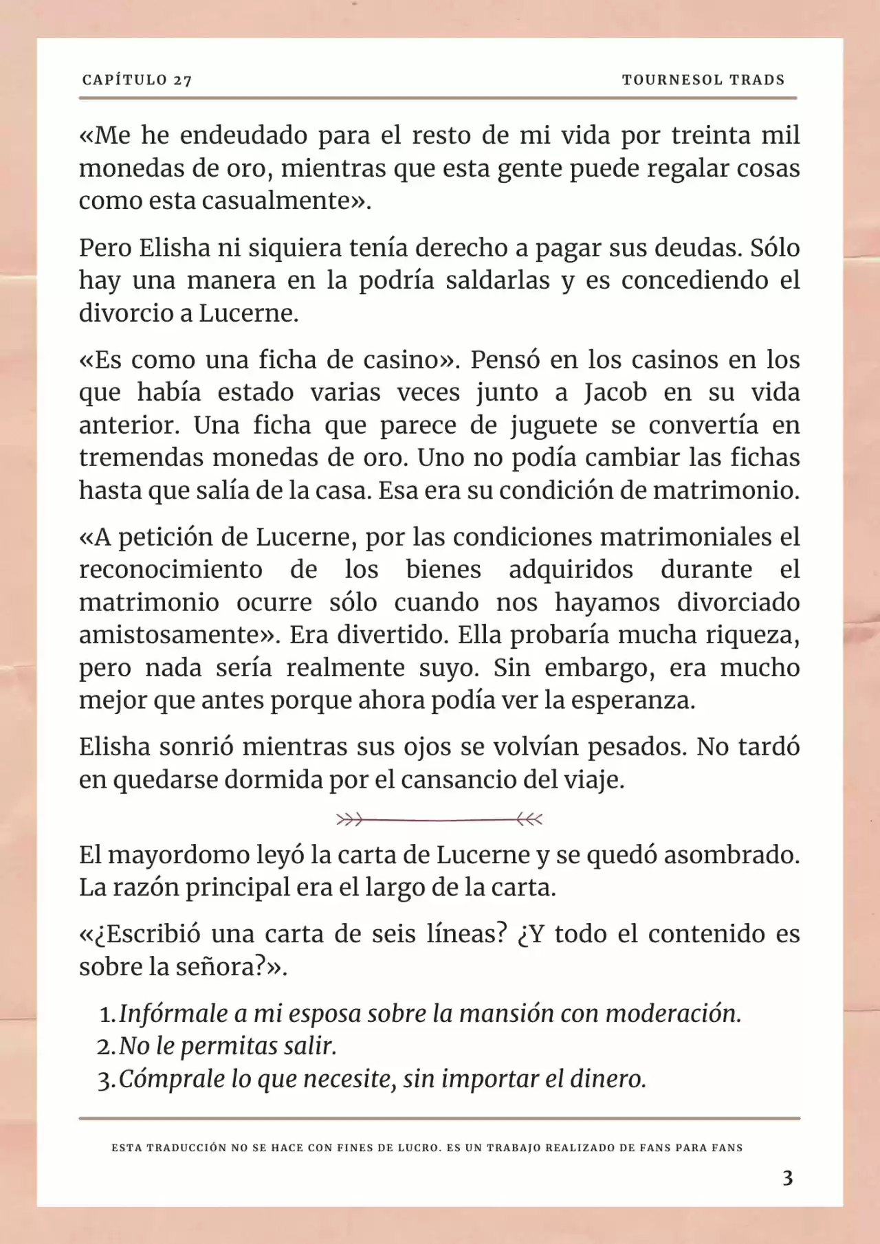 La Prometida Del Depredador (Novela) - Capítulo 27 - Página 4 - LectorTMOo