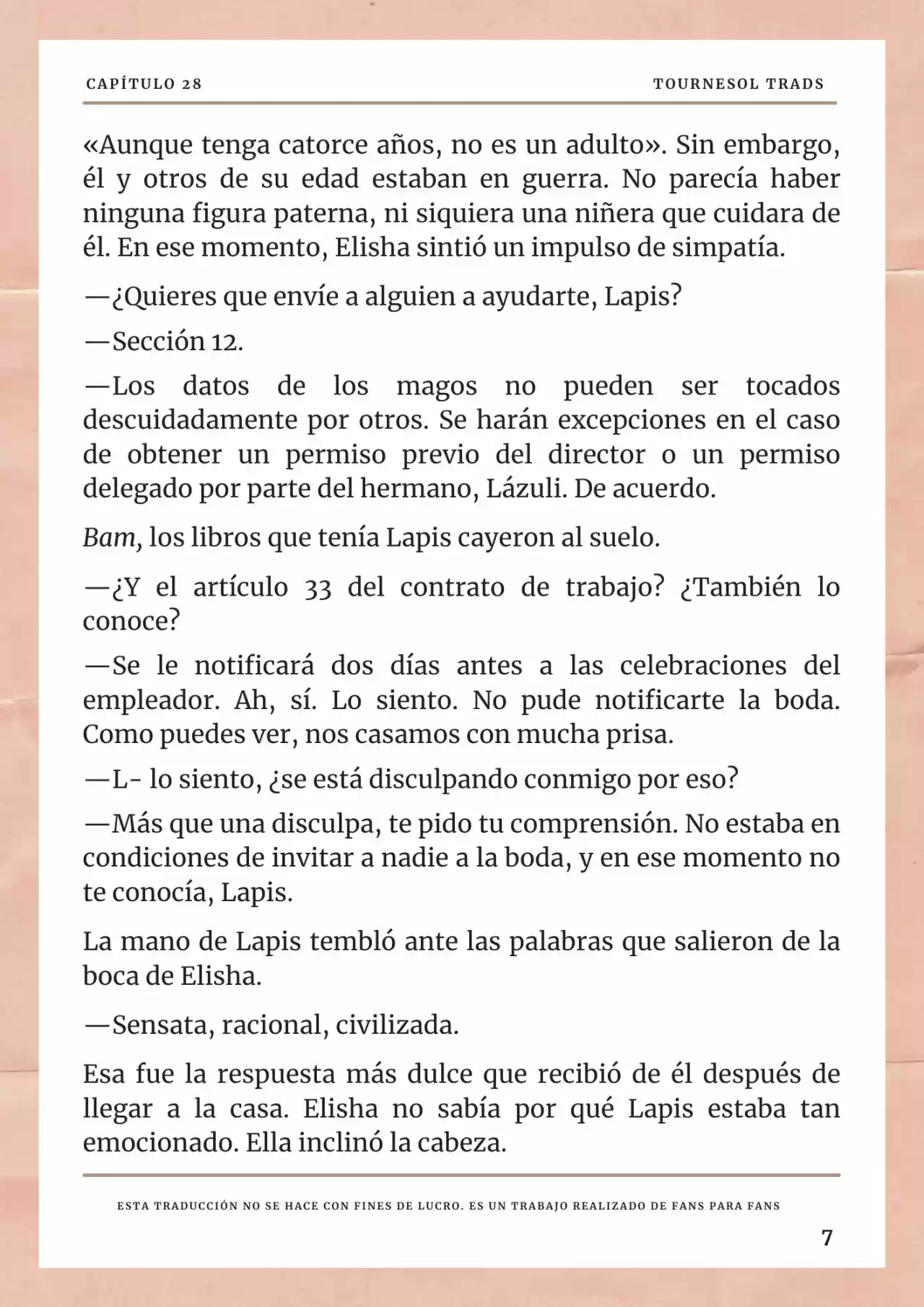La Prometida Del Depredador (Novela) - Capítulo 28 - Página 8 - LectorTMOo