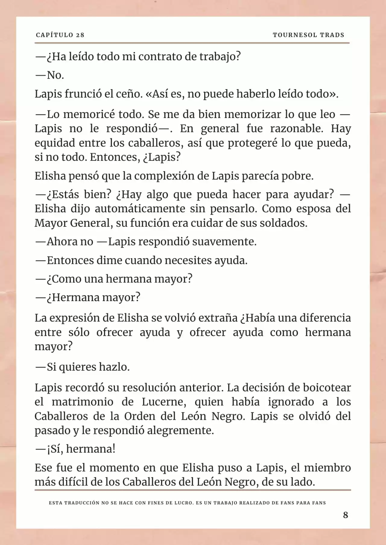 La Prometida Del Depredador (Novela) - Capítulo 28 - Página 9 - LectorTMOo