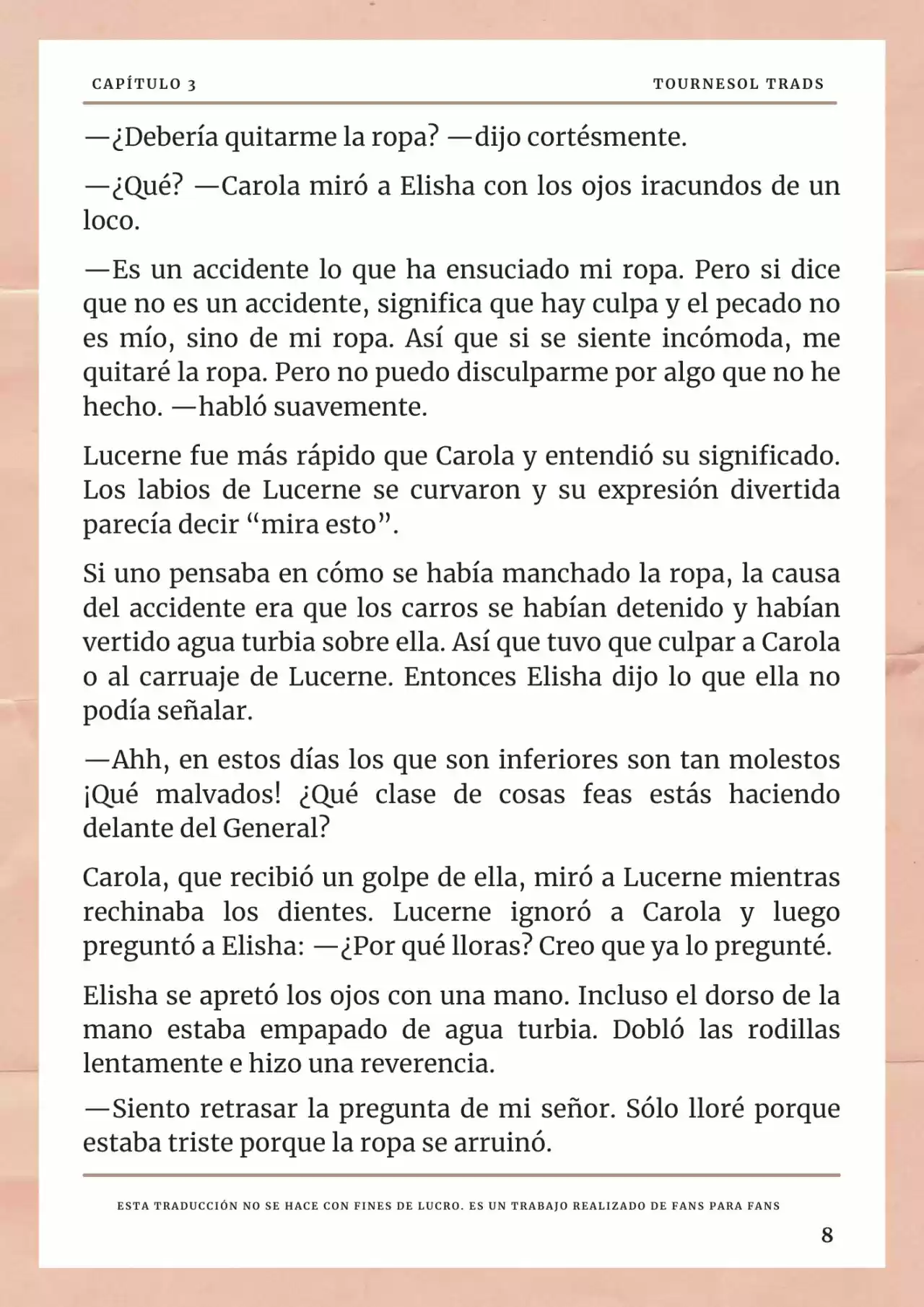 La Prometida Del Depredador (Novela) - Capítulo 3 - Página 9 - LectorTMOo