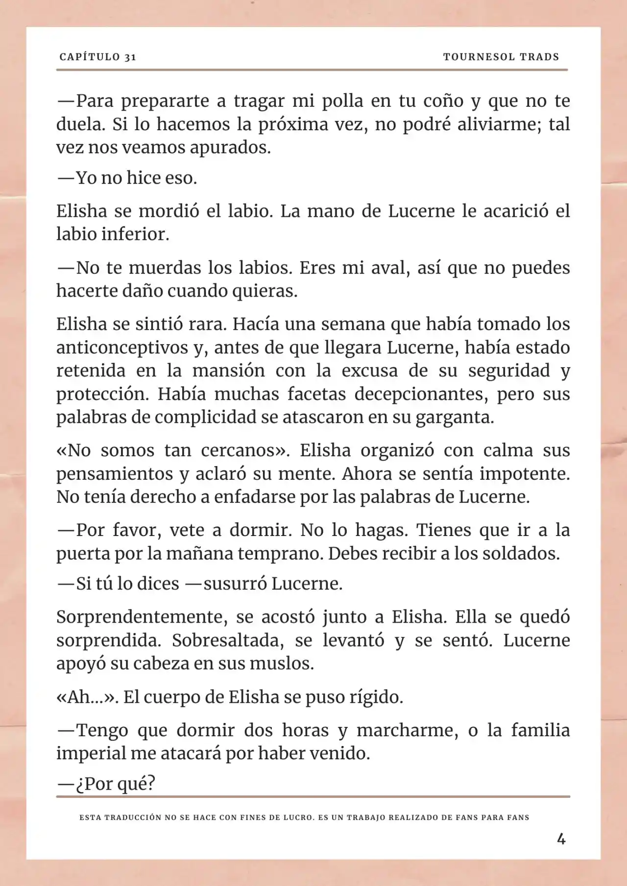 La Prometida Del Depredador (Novela) - Capítulo 31 - Página 5 - LectorTMOo