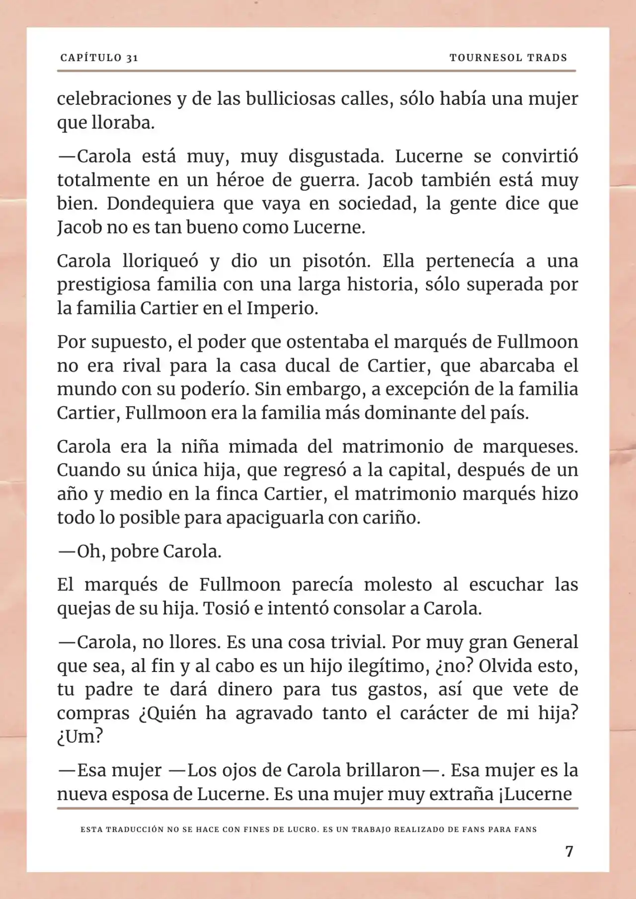 La Prometida Del Depredador (Novela) - Capítulo 31 - Página 8 - LectorTMOo