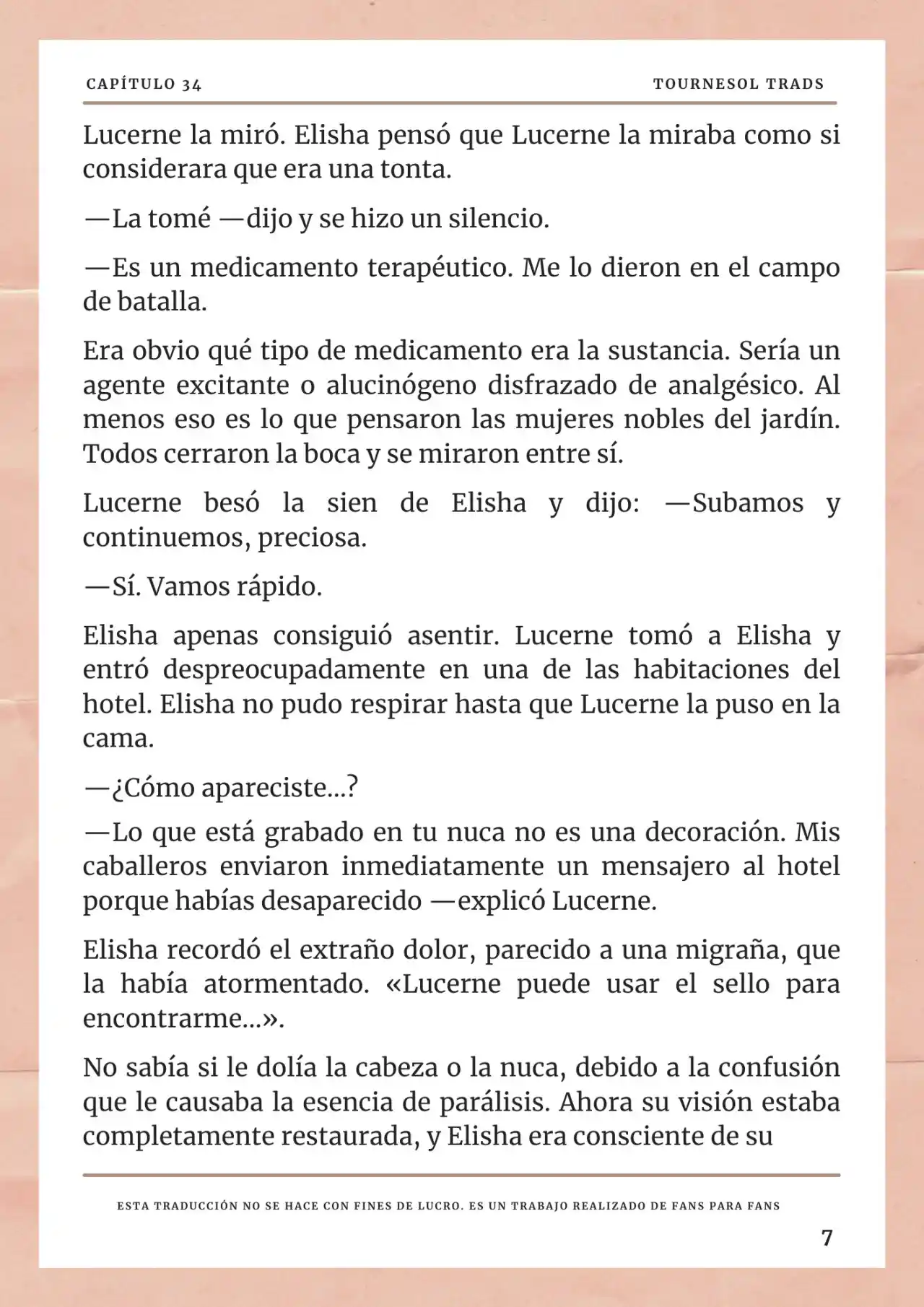 La Prometida Del Depredador (Novela) - Capítulo 34 - Página 8 - LectorTMOo