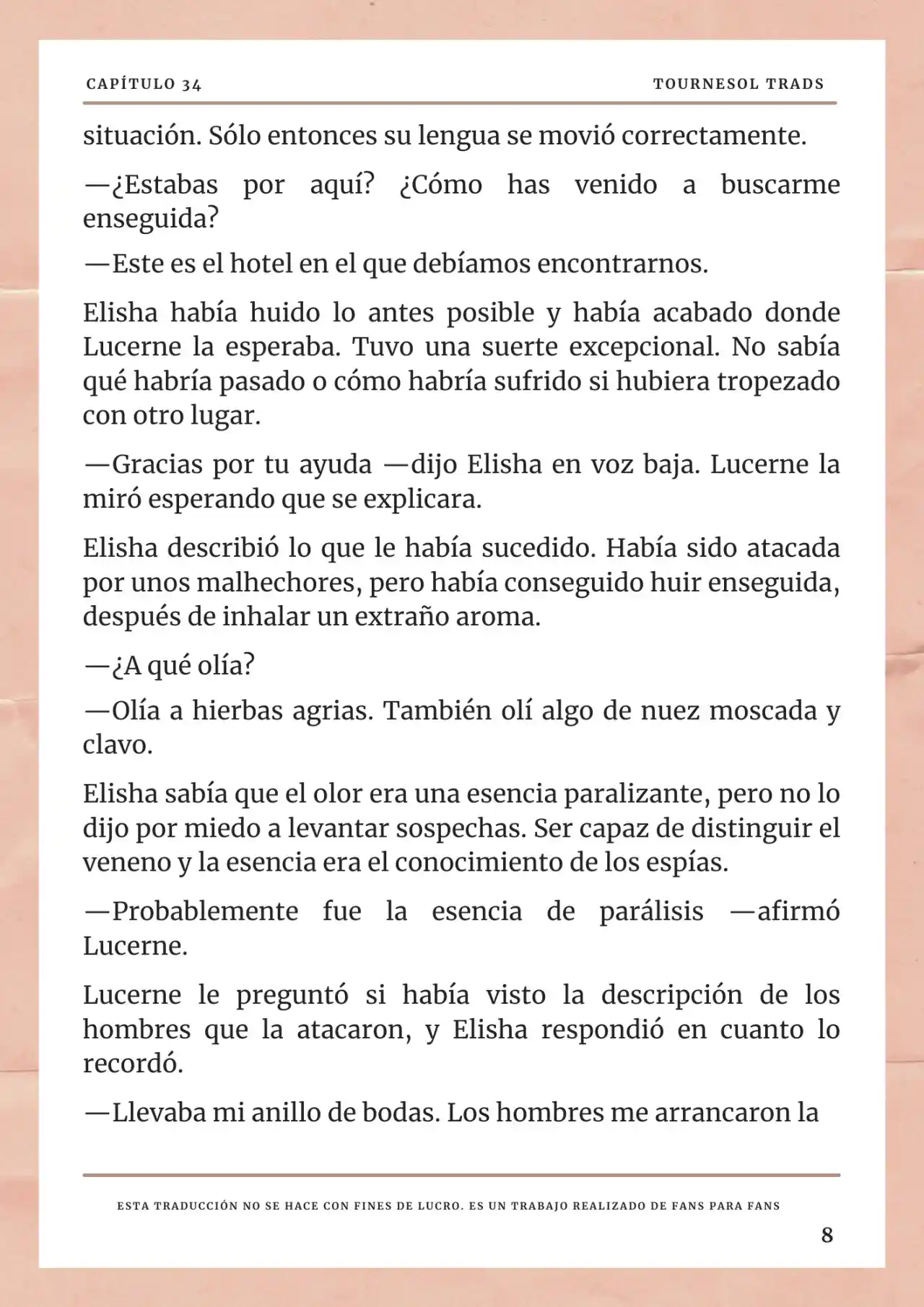 La Prometida Del Depredador (Novela) - Capítulo 34 - Página 9 - LectorTMOo
