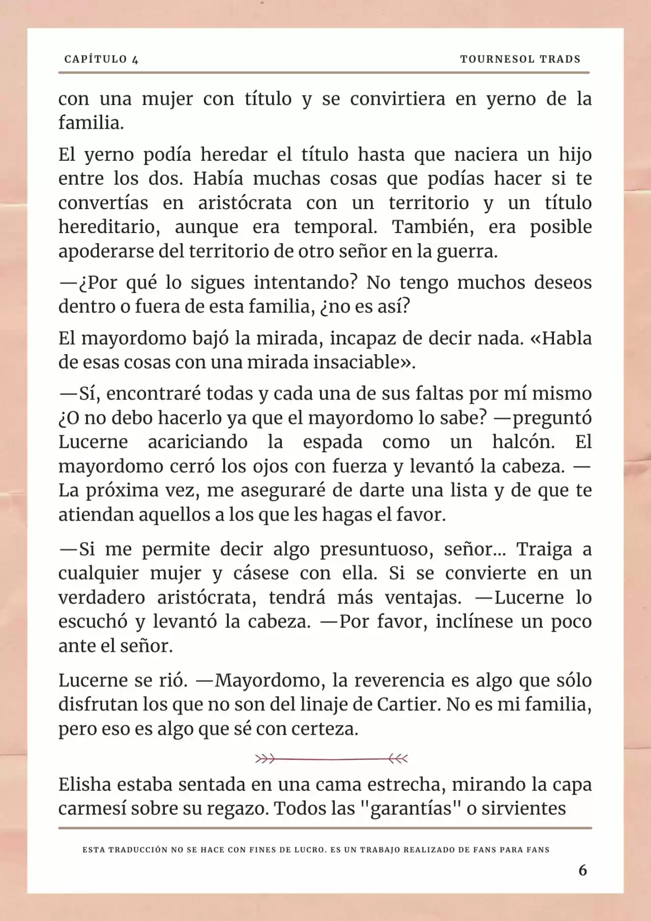 La Prometida Del Depredador (Novela) - Capítulo 4 - Página 7 - LectorTMOo