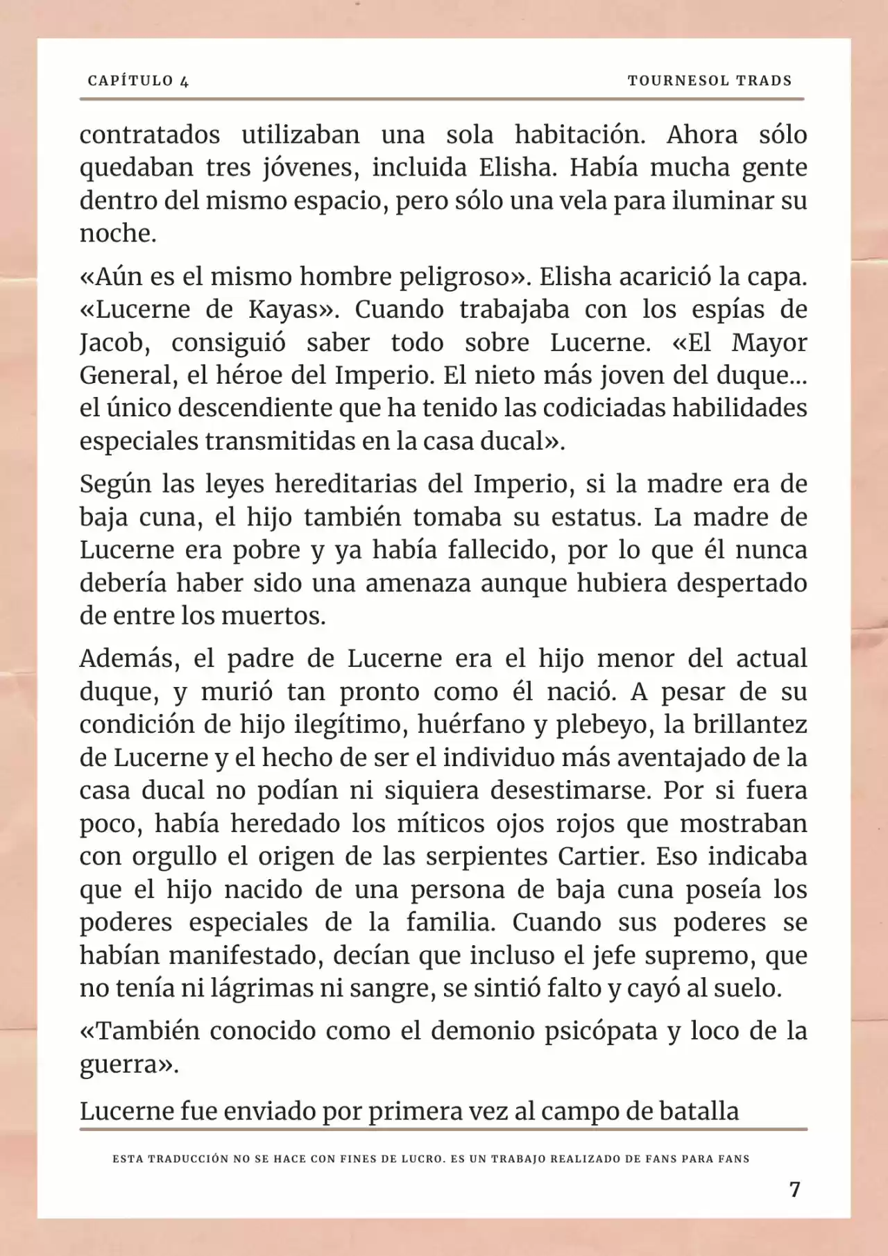 La Prometida Del Depredador (Novela) - Capítulo 4 - Página 8 - LectorTMOo
