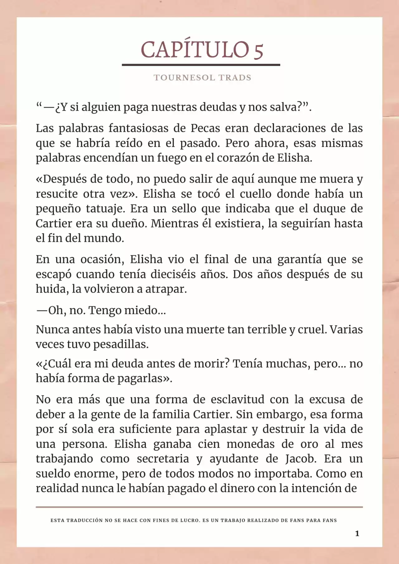 La Prometida Del Depredador (Novela) - Capítulo 5 - Página 2 - LectorTMOo